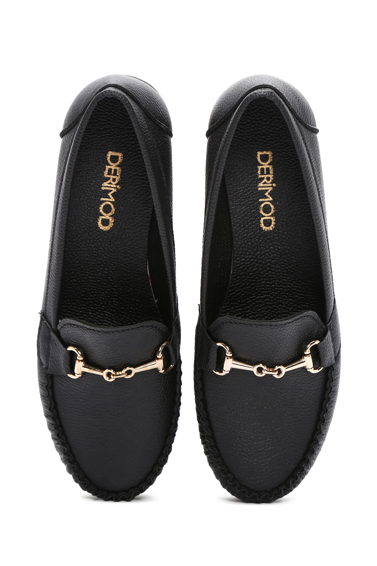 Kadın Siyah Dolgu Topuk Loafer - Image 7