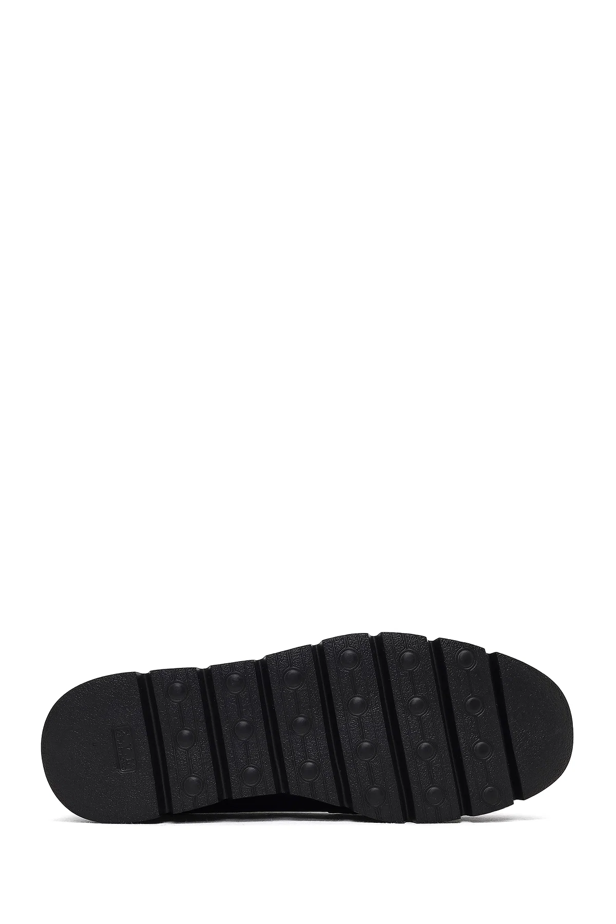 Kadın Siyah Dolgu Topuklu Deri Comfort Loafer - Image 4