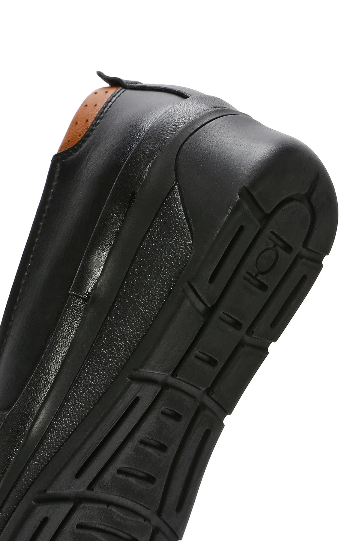Kadın Siyah Dolgu Topuklu Deri Comfort Loafer - Image 9