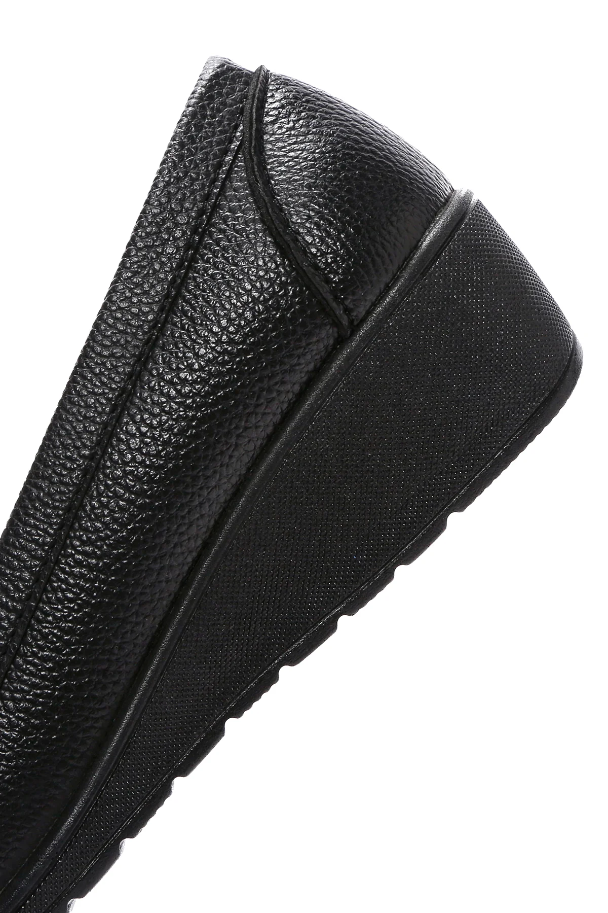 Kadın Siyah Dolgu Topuklu Loafer - Image 8