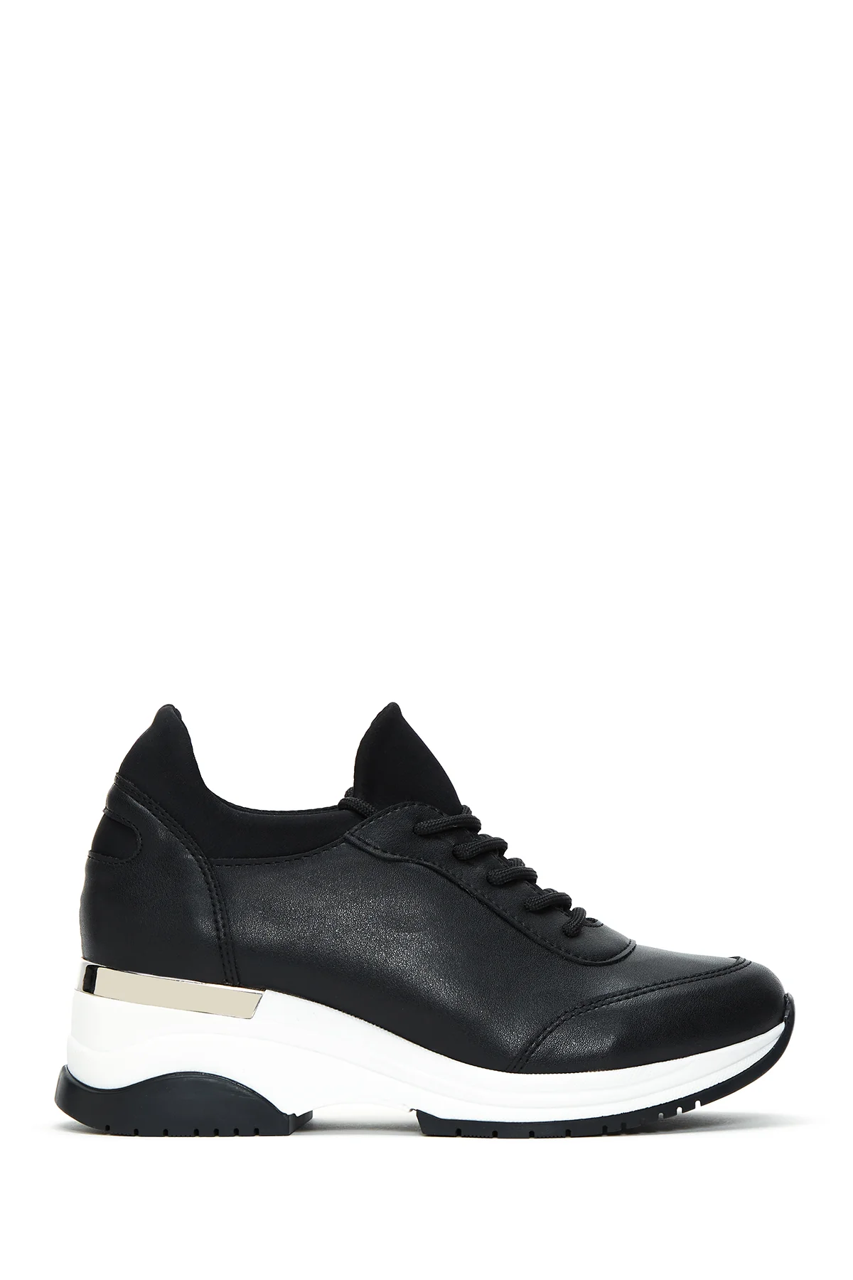 Kadın Siyah Dolgu Topuklu Sneaker