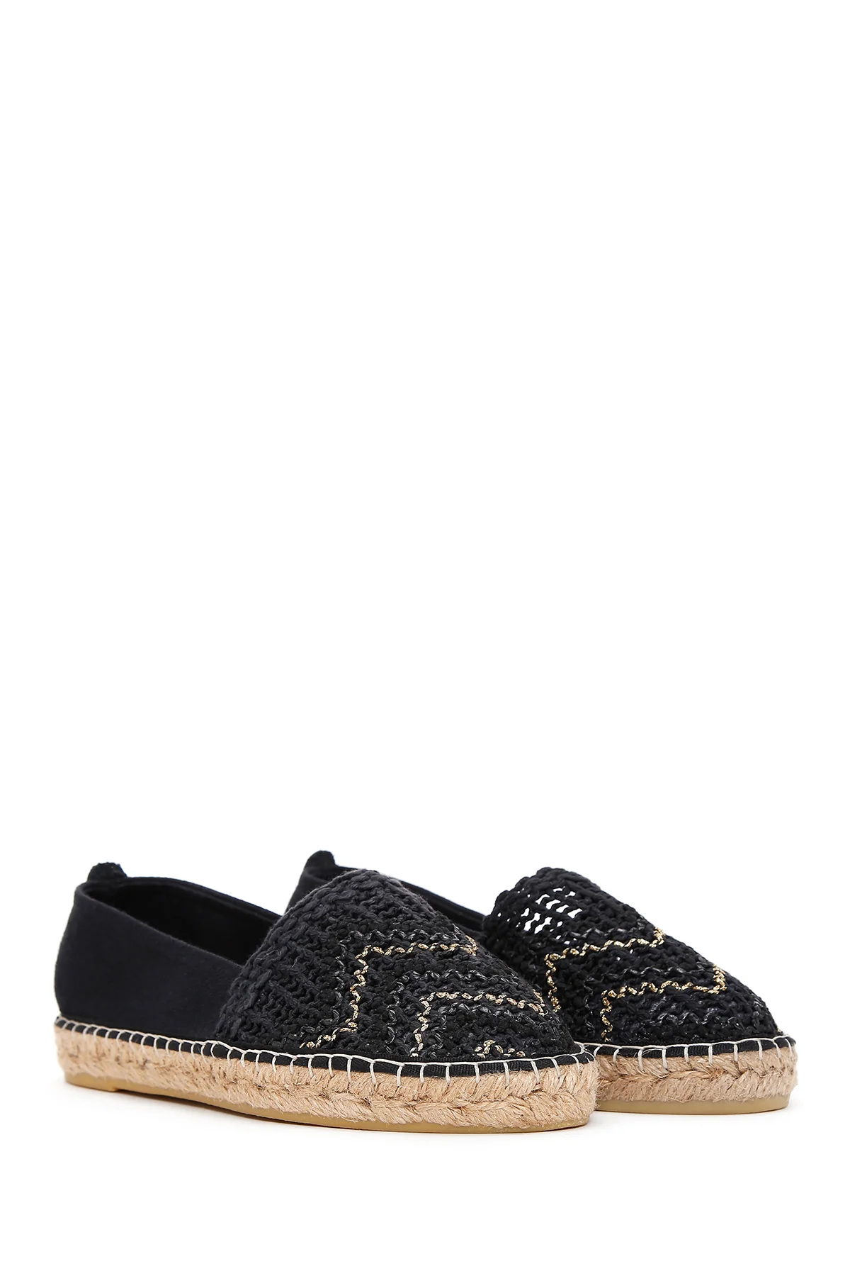 Kadın Siyah Espadril - Image 3