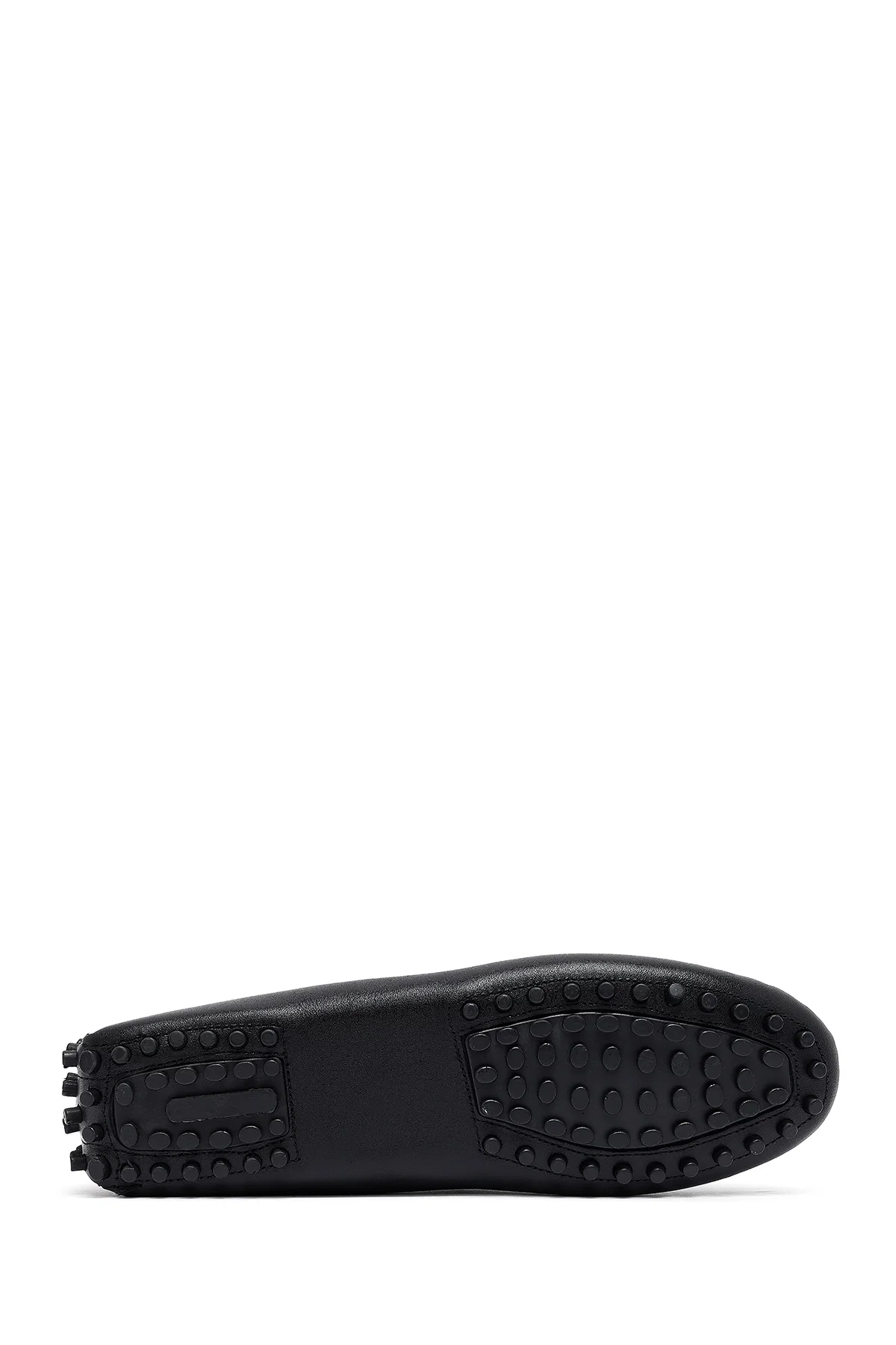 Kadın Siyah Fiyonklu Deri Loafer - Image 4