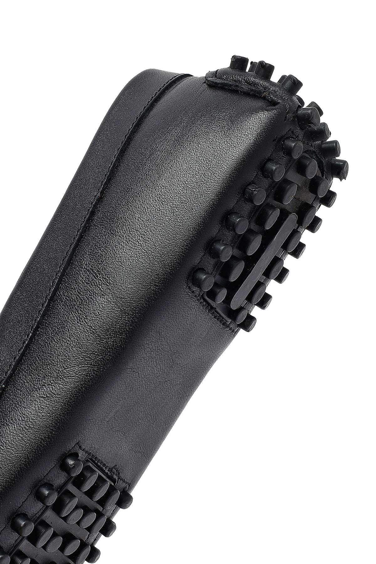 Kadın Siyah Fiyonklu Deri Loafer - Image 8