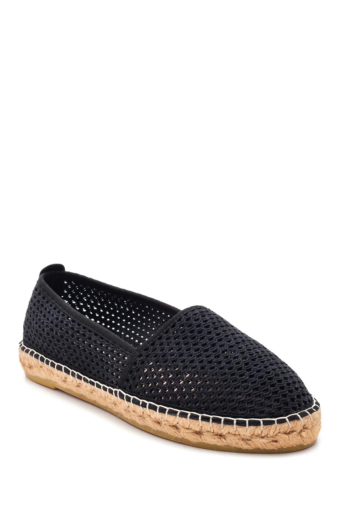 Kadın Siyah Hasır Taban Espadril - Image 3