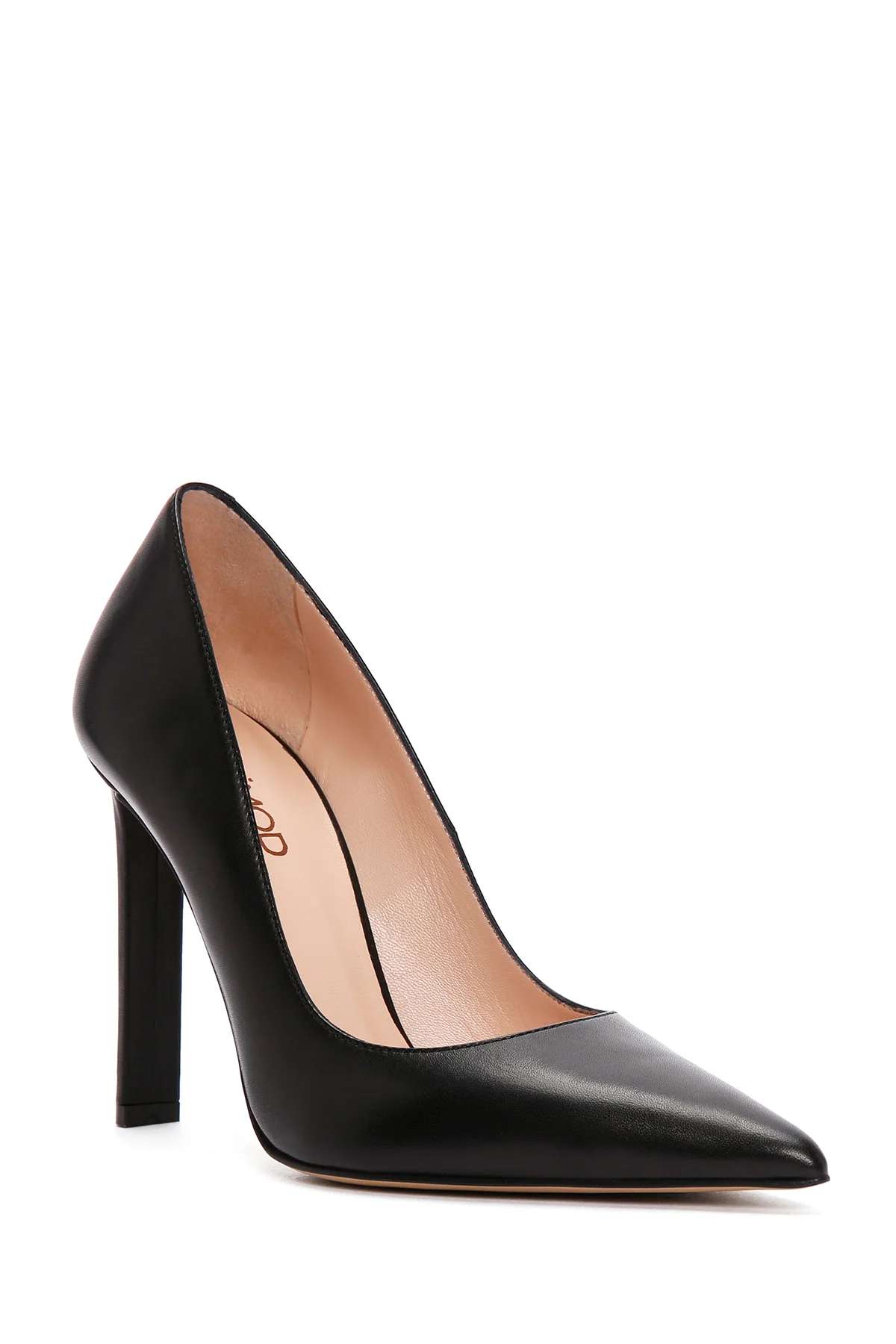 Kadın Siyah İnce Topuklu Deri Stiletto - Image 7