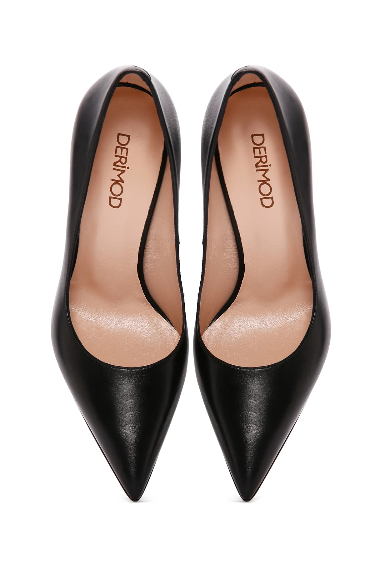 Kadın Siyah İnce Topuklu Deri Stiletto - Image 8