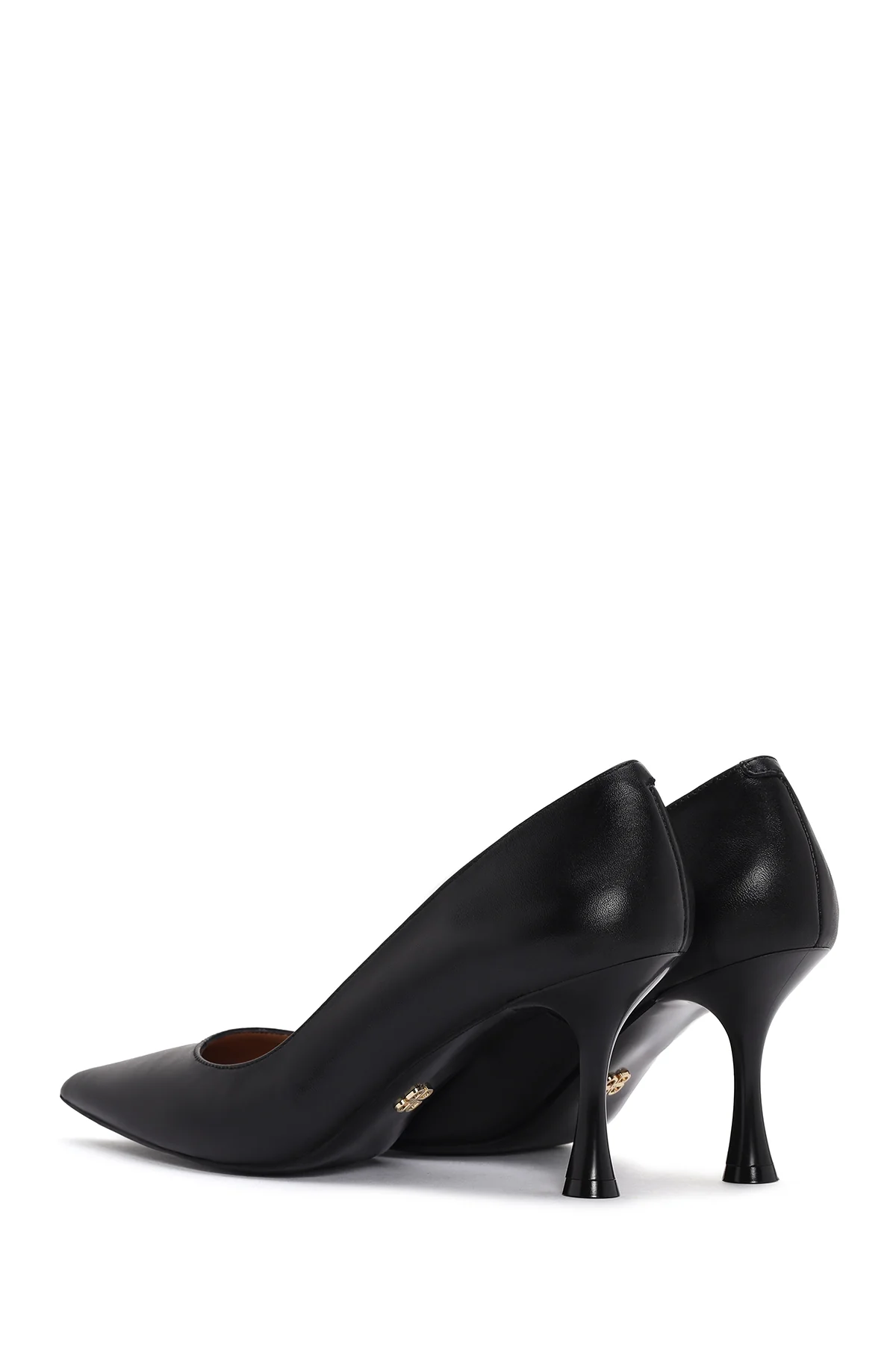Kadın Siyah İnce Topuklu Deri Stiletto - Image 6