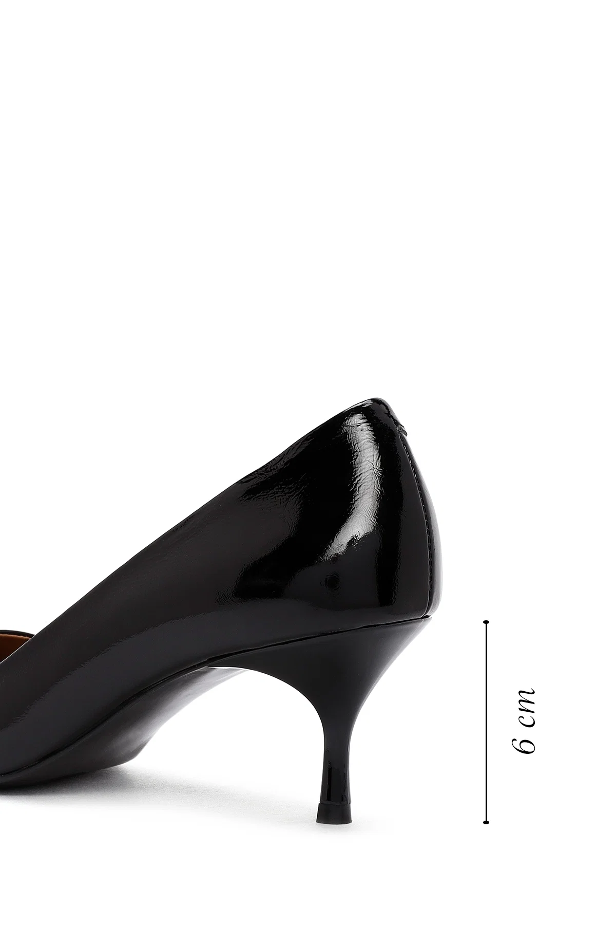 Kadın Siyah İnce Topuklu Deri Stiletto - Image 2