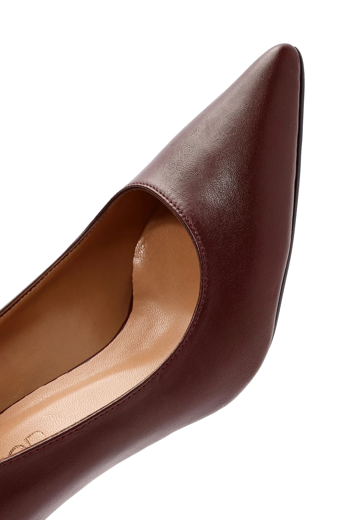 Kadın Siyah İnce Topuklu Deri Stiletto - Image 10