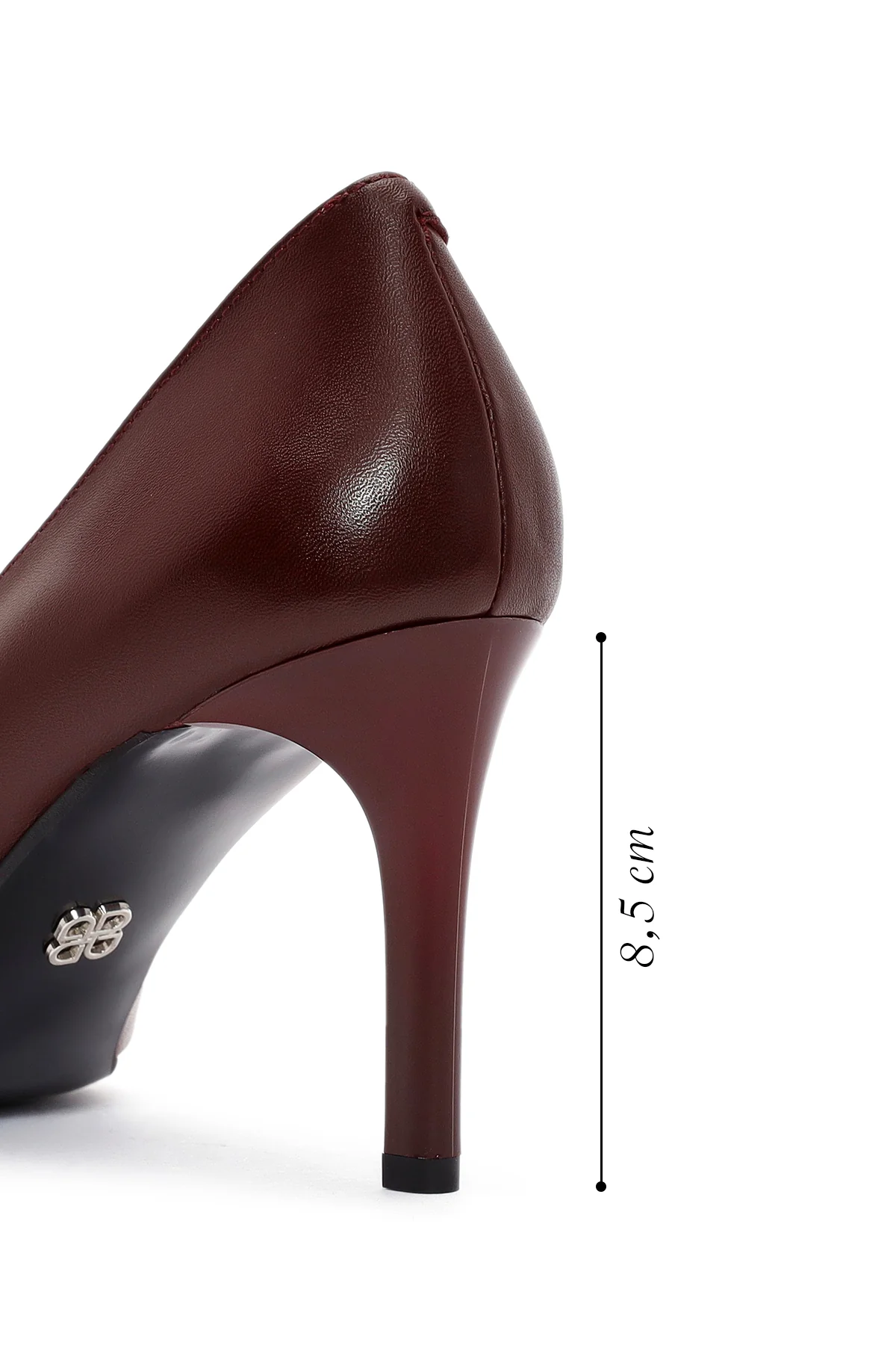 Kadın Siyah İnce Topuklu Deri Stiletto - Image 2