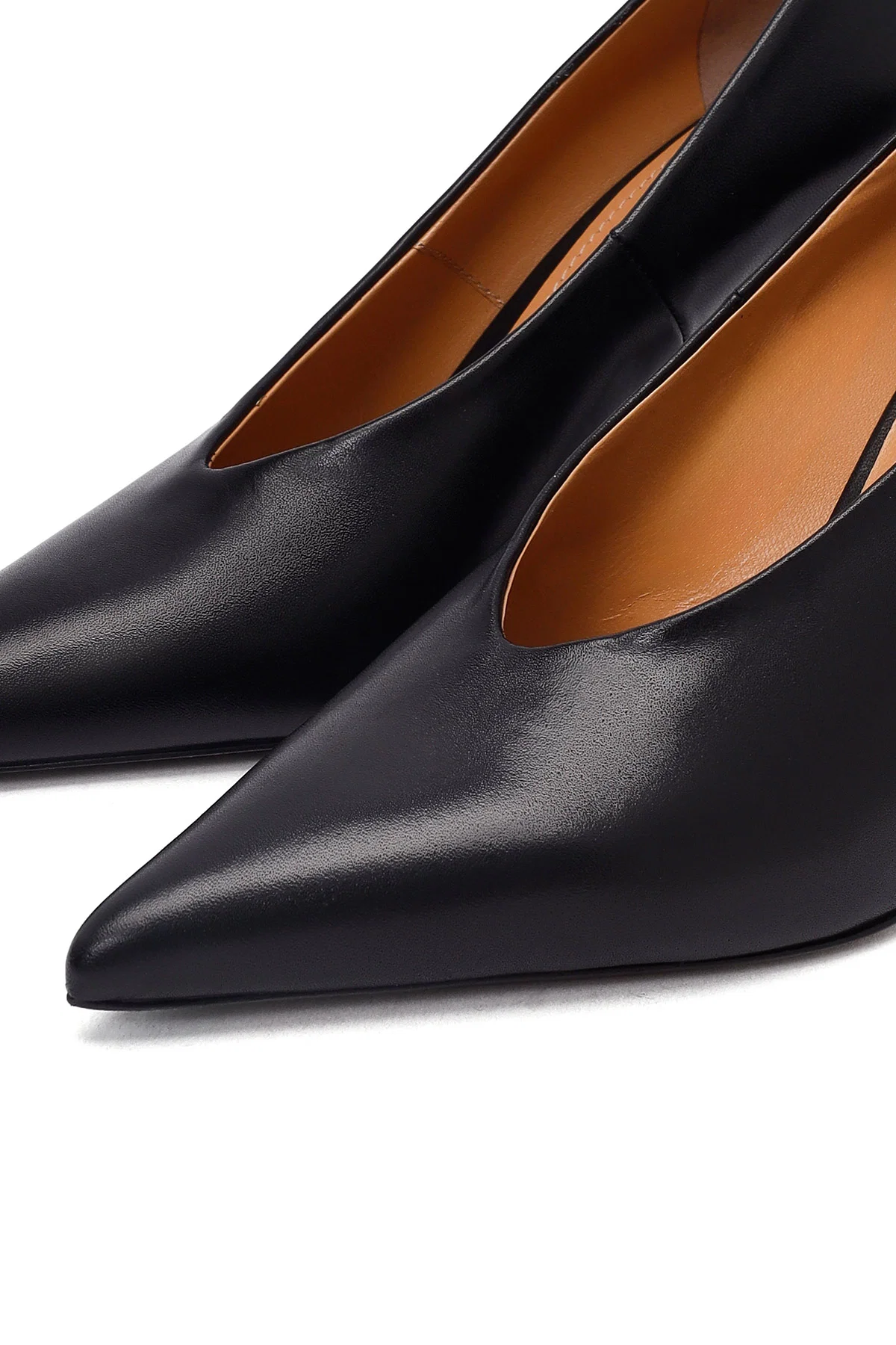 Kadın Siyah İnce Topuklu Deri Stiletto - Image 11