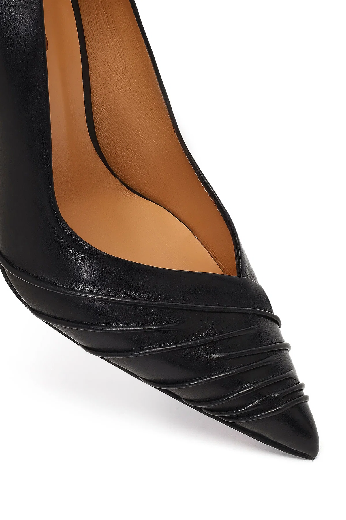 Kadın Siyah İnce Topuklu Deri Stiletto - Image 12