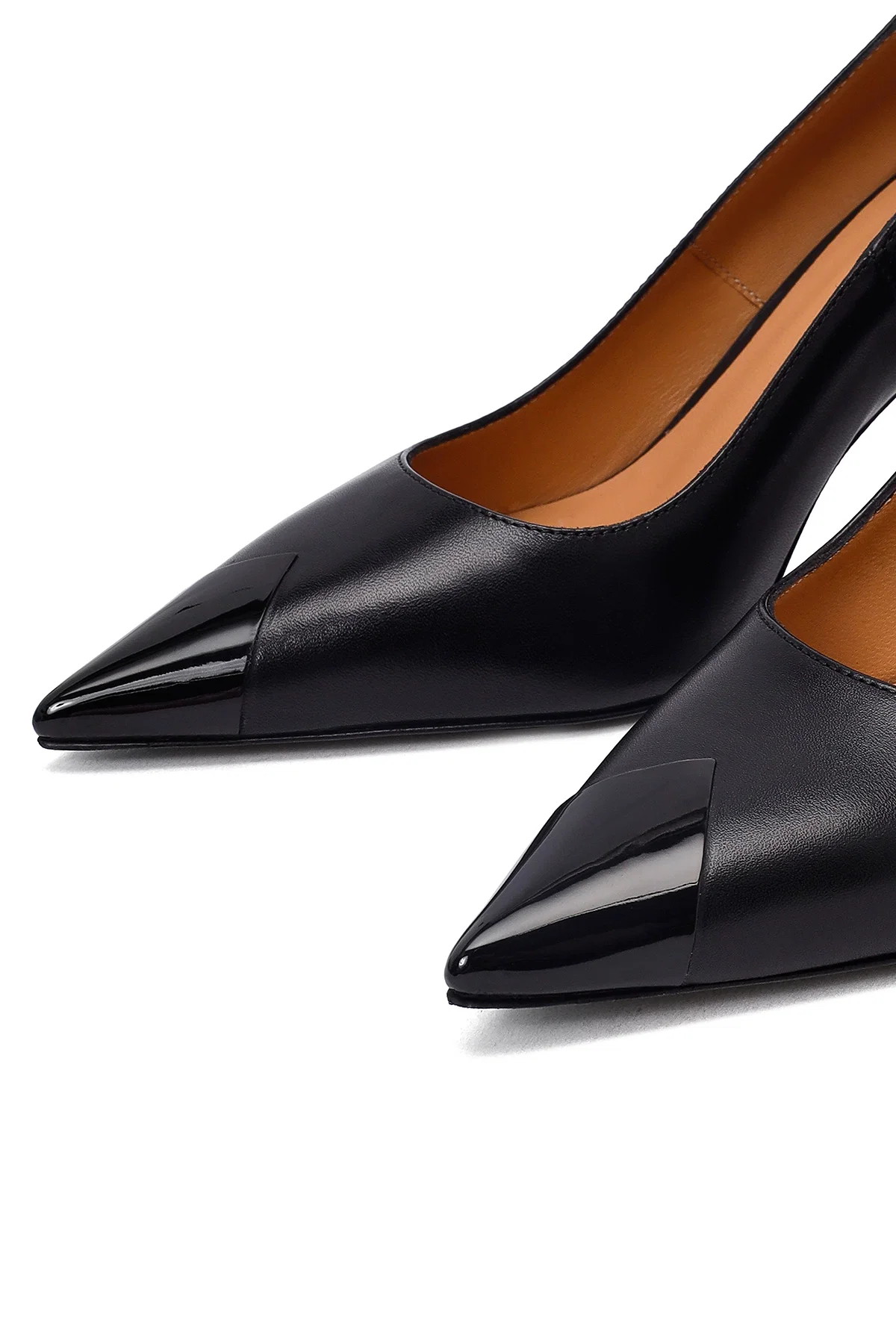 Kadın Siyah İnce Topuklu Deri Stiletto - Image 12