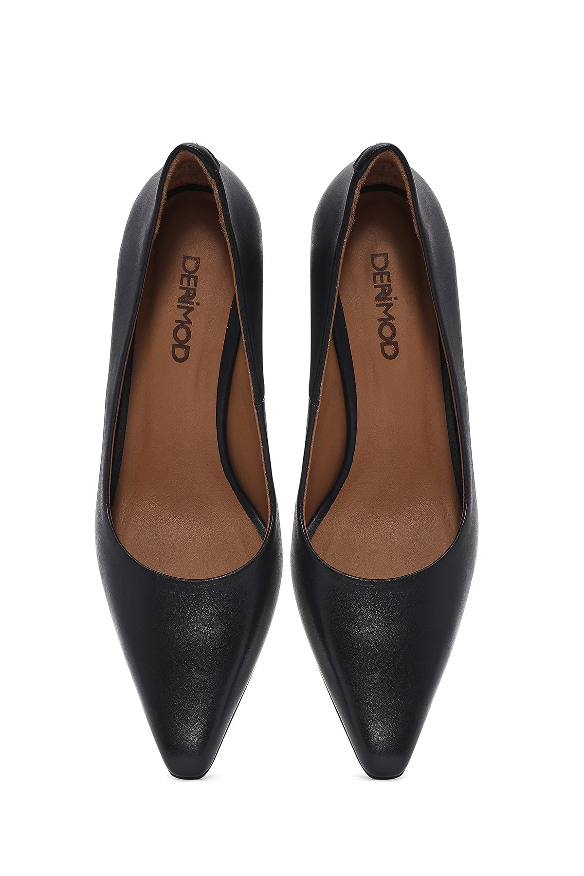 Kadın Siyah İnce Topuklu Deri Stiletto - Image 7