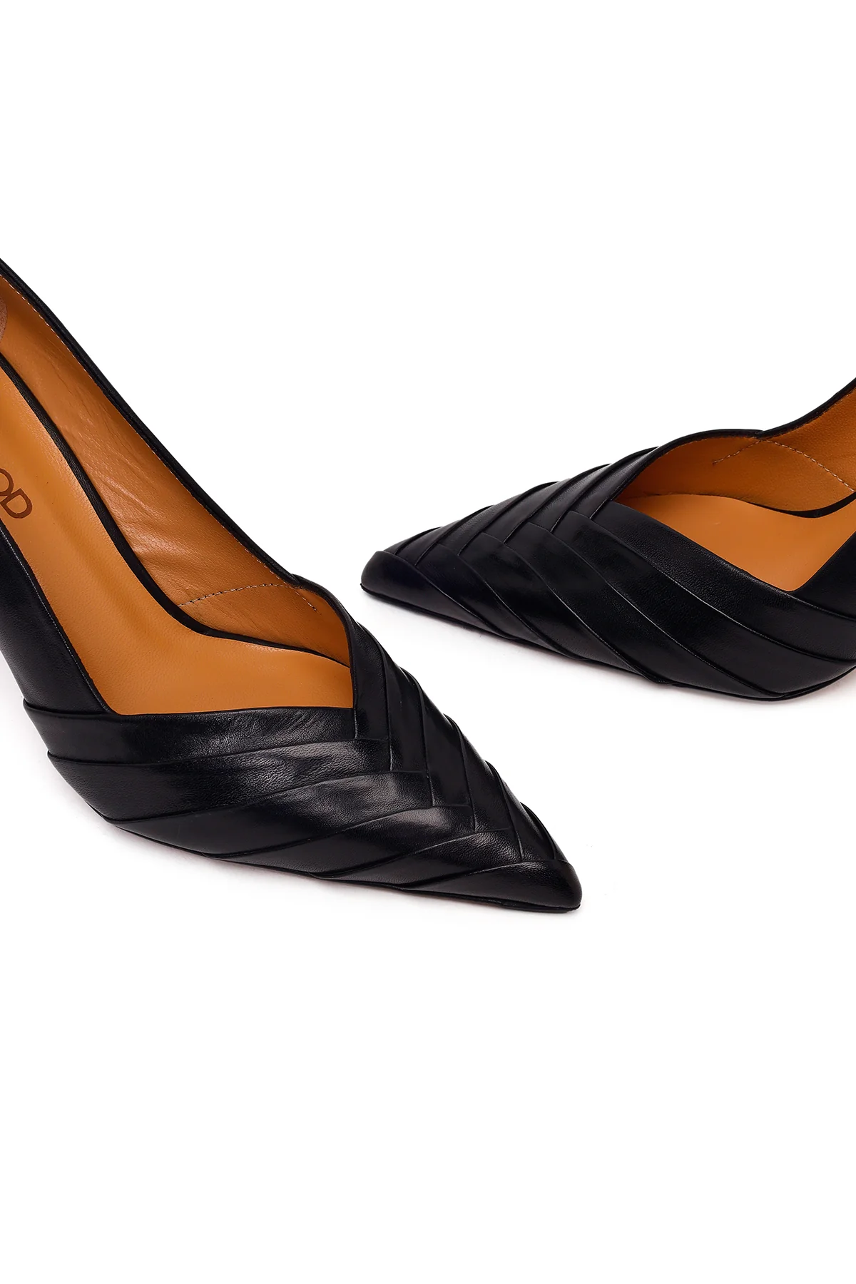 Kadın Siyah İnce Topuklu Deri Stiletto - Image 11