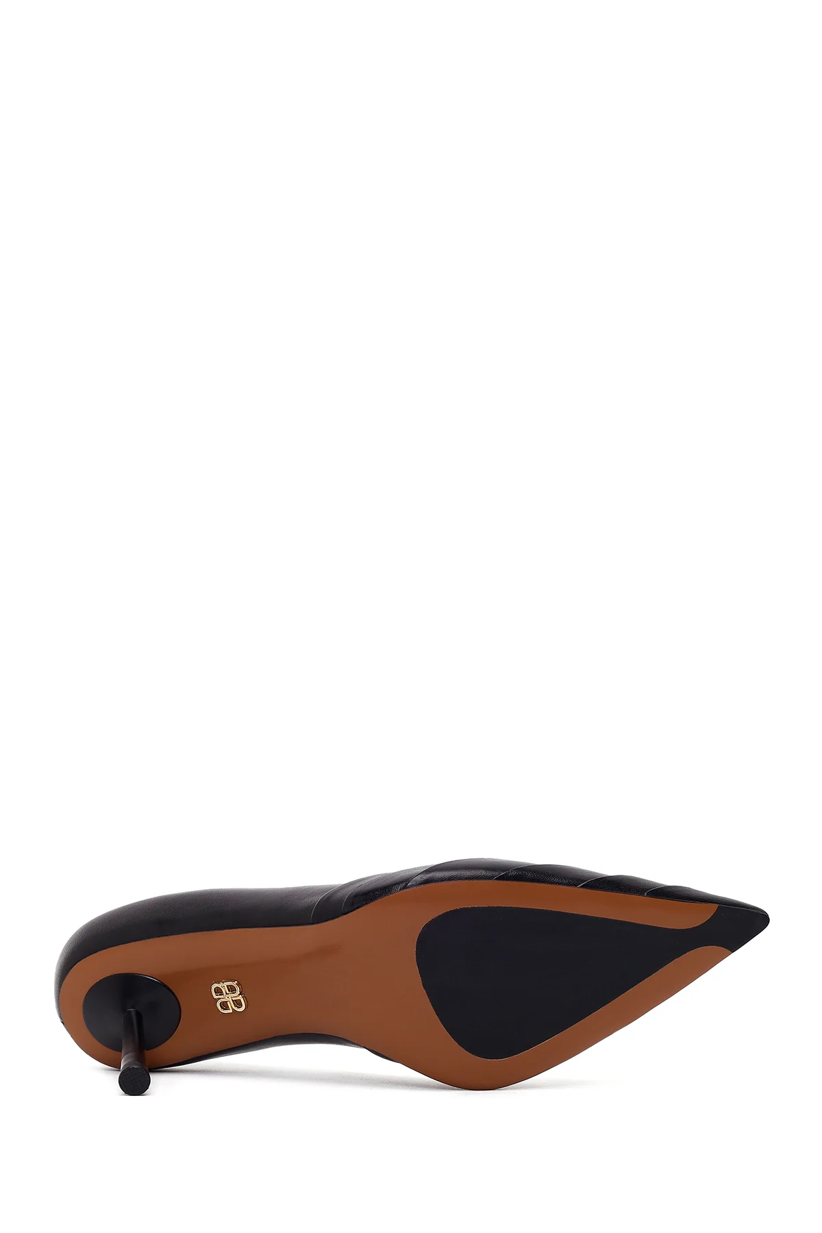 Kadın Siyah İnce Topuklu Deri Stiletto - Image 6