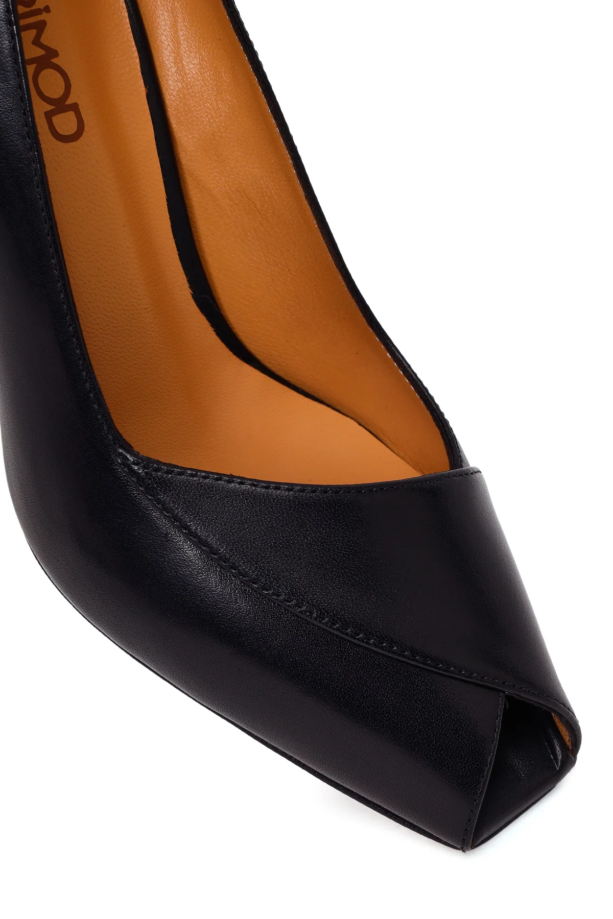 Kadın Siyah İnce Topuklu Deri Stiletto - Image 10