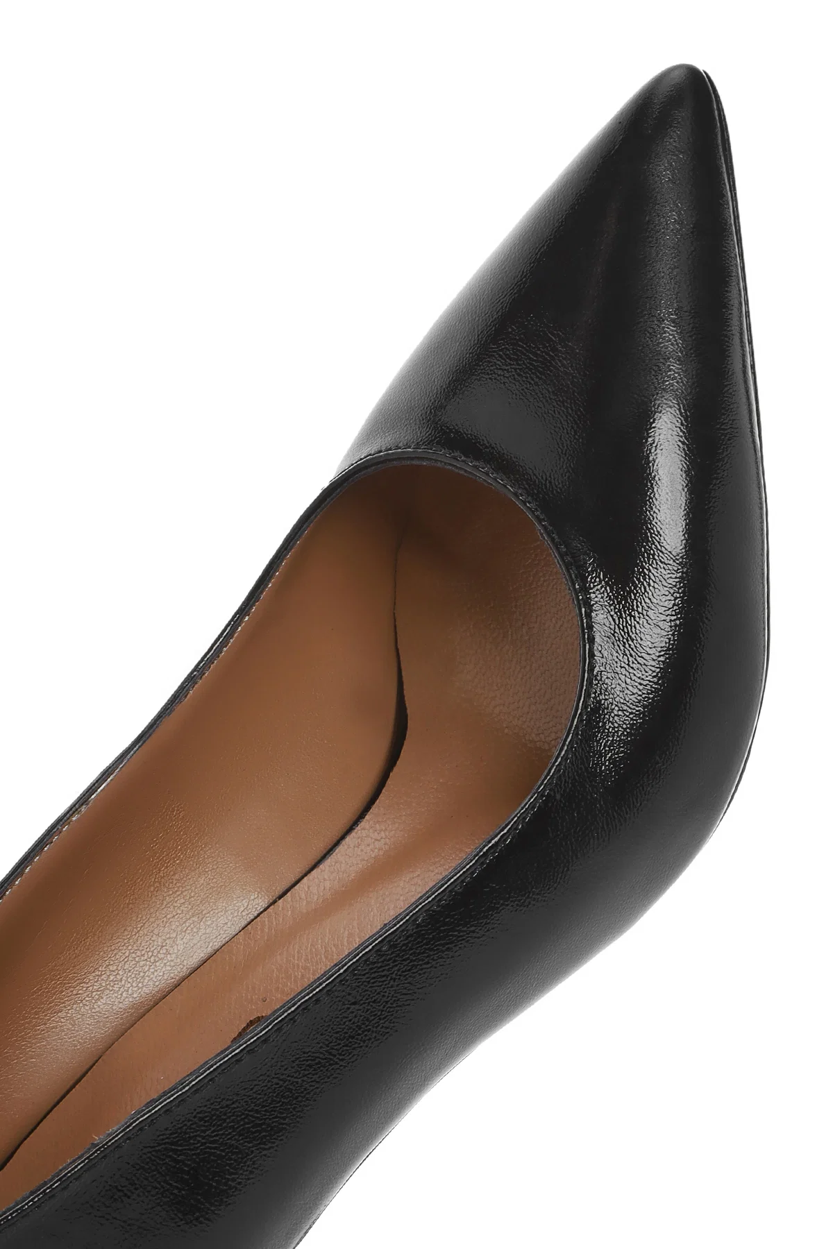 Kadın Siyah İnce Topuklu Rugan Deri Stiletto - Image 11
