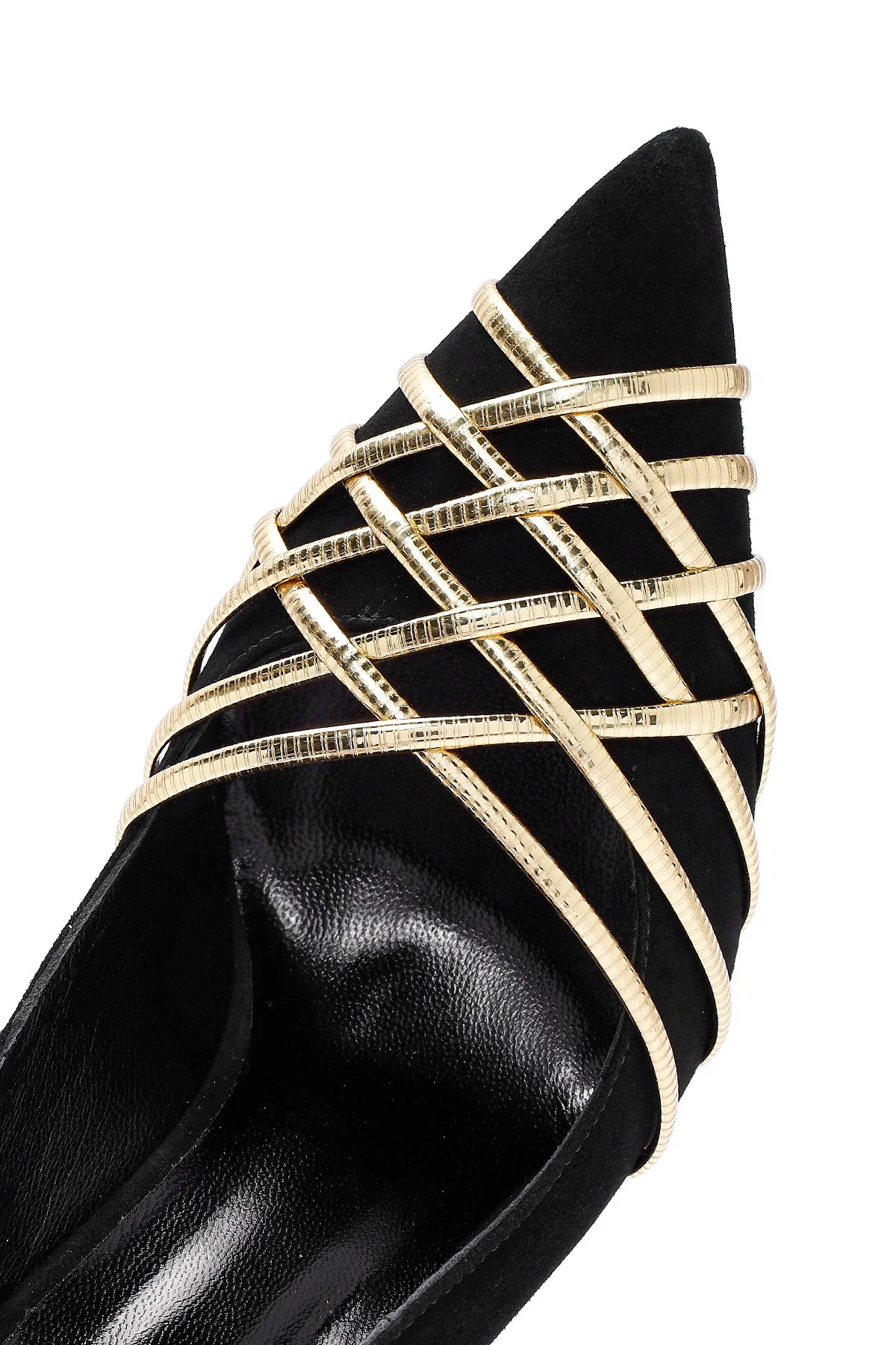 Kadın Siyah İnce Topuklu Süet Deri Stiletto - Image 9