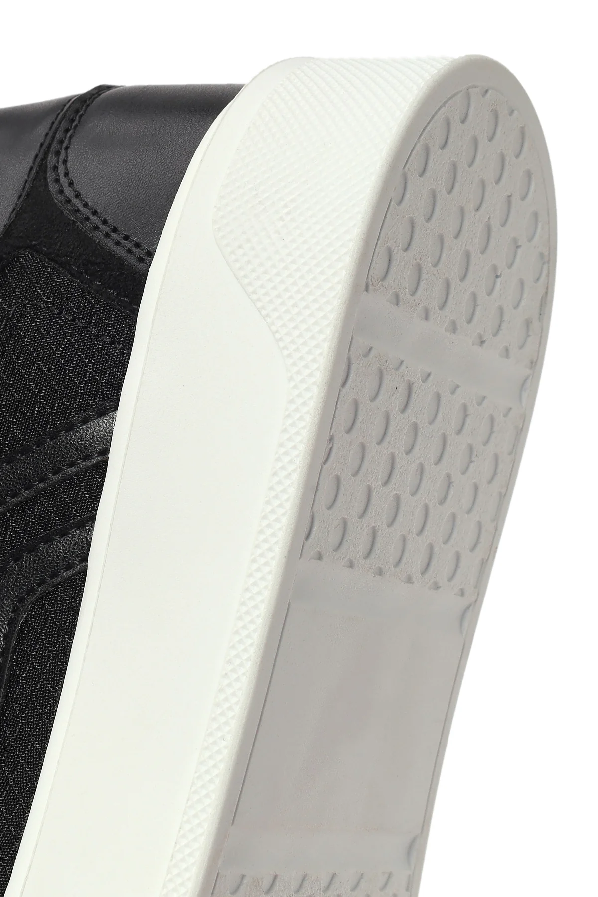 Kadın Siyah Kalın Tabanlı Bağcıklı Sneaker - Image 8