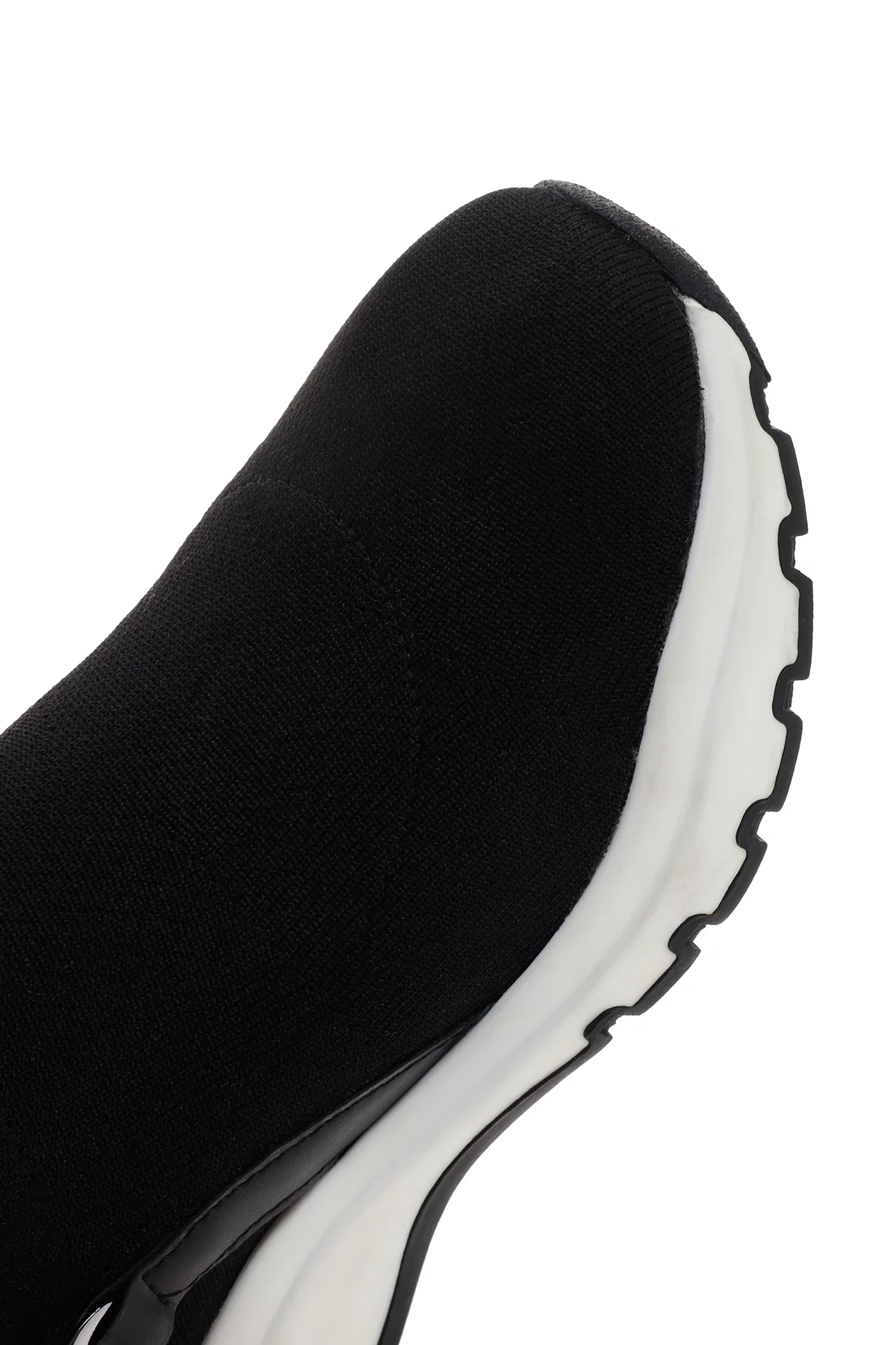 Kadın Siyah Kalın Tabanlı Bilekli Sneaker - Image 9