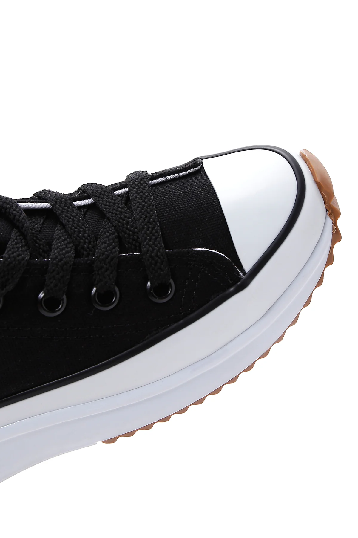 Kadın Siyah Kalın Tabanlı Bilekli Sneaker - Image 8