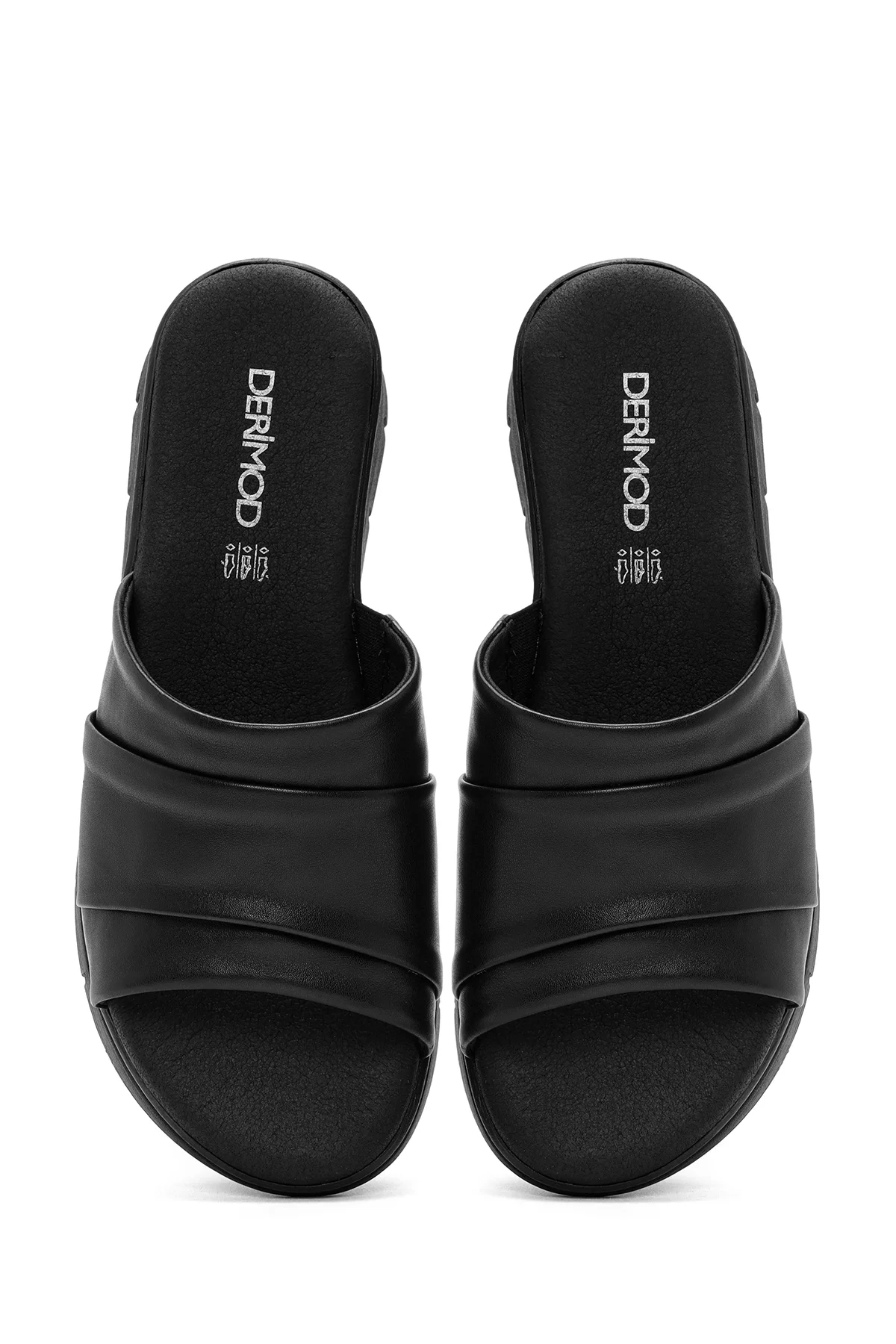 Kadın Siyah Kalın Tabanlı Comfort Terlik - Image 7