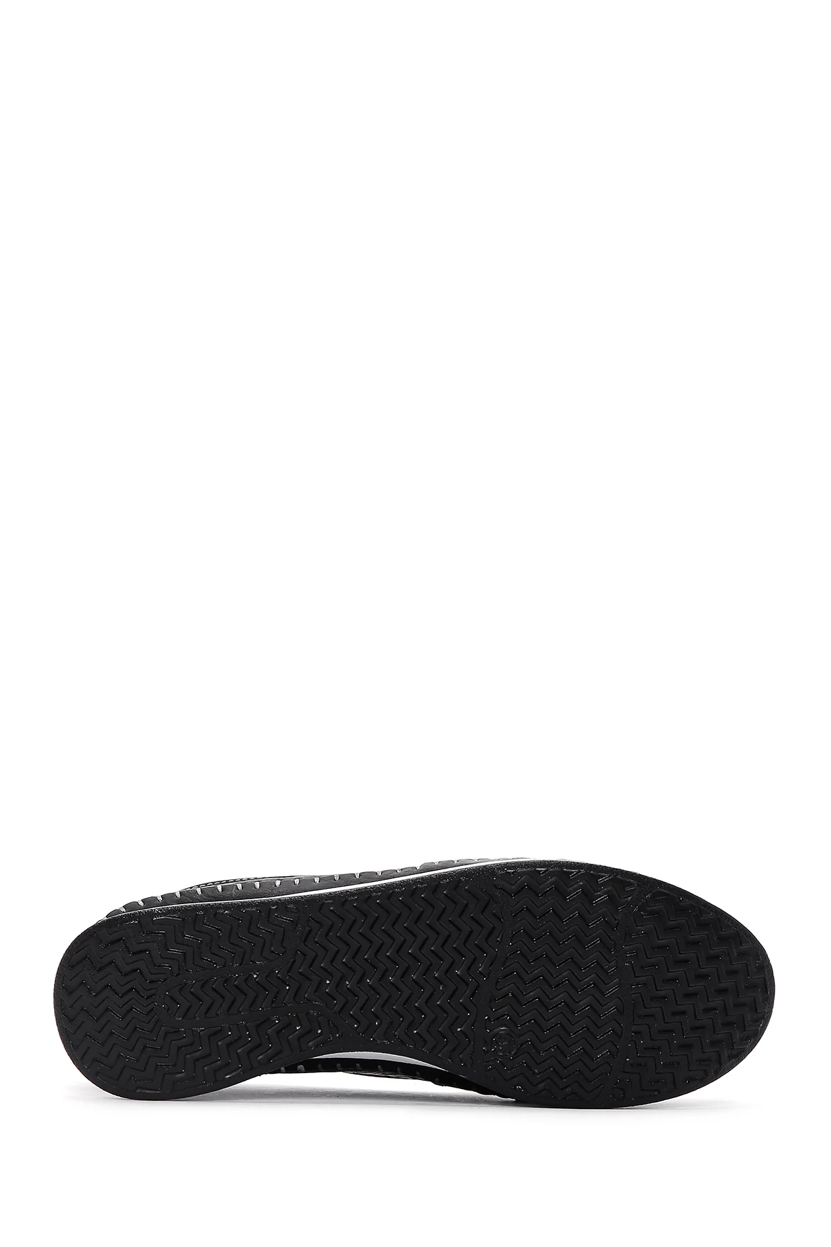 Kadın Siyah Kalın Tabanlı Deri Comfort Loafer - Image 4