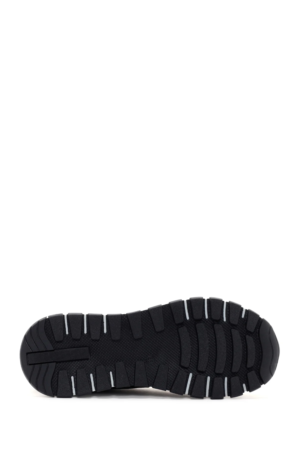 Kadın Siyah Kalın Tabanlı Deri Sneaker - Image 4