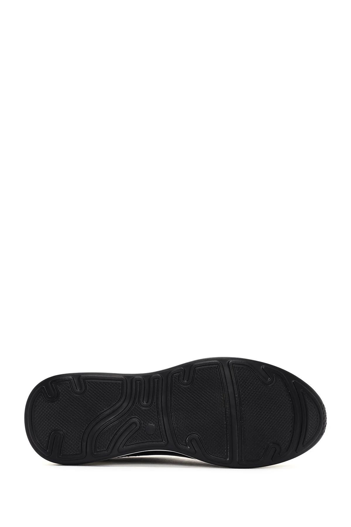 Kadın Siyah Kalın Tabanlı Deri Sneaker - Image 4