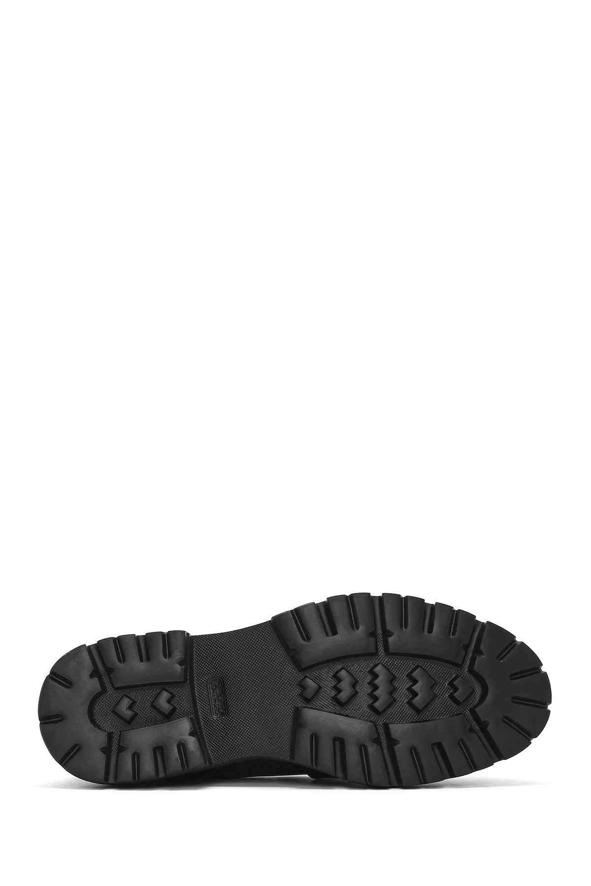 Kadın Siyah Kalın Tabanlı Maskülen Loafer - Image 4