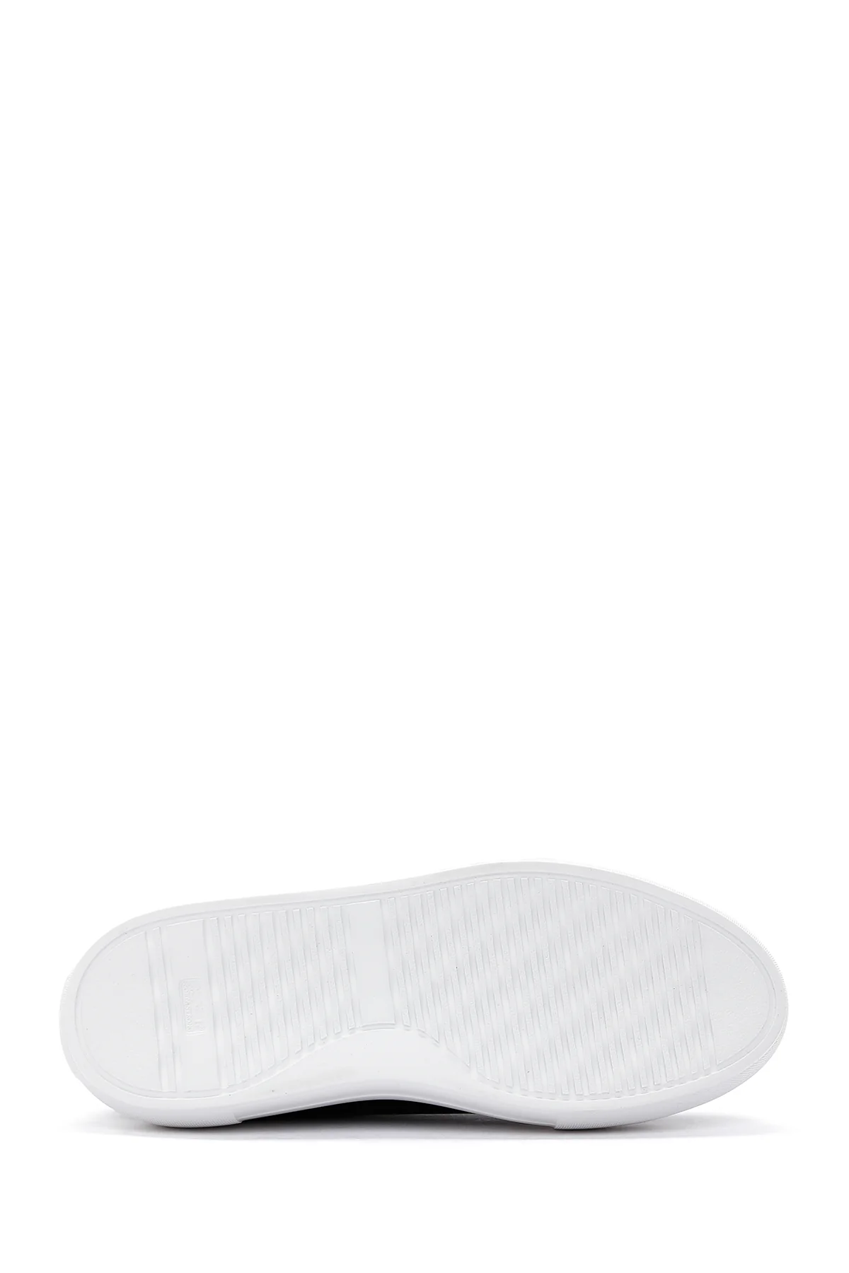 Kadın Siyah Kalın Tabanlı Rugan Deri Sneaker - Image 5