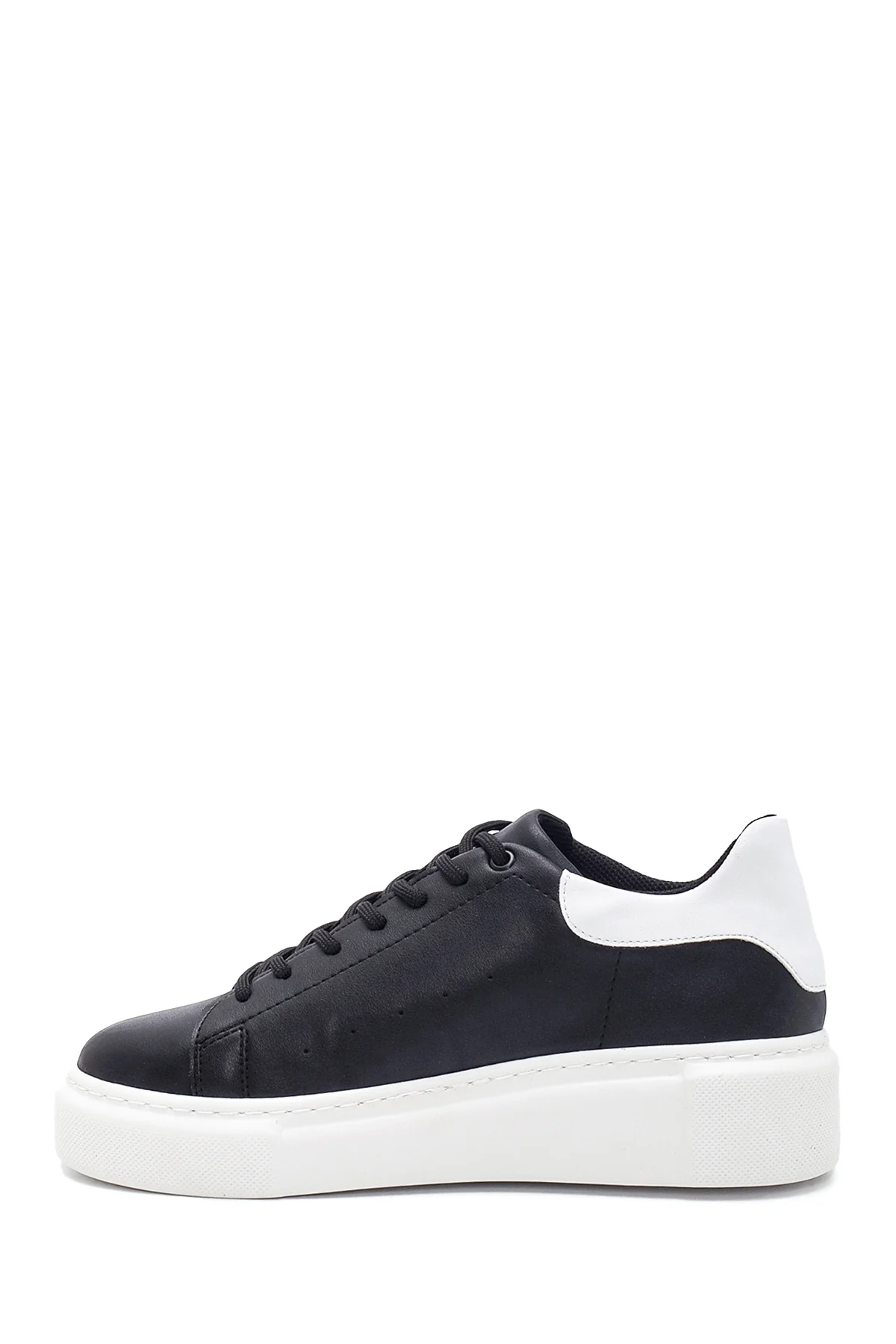 Kadın Siyah Kalın Tabanlı Sneaker - Image 2