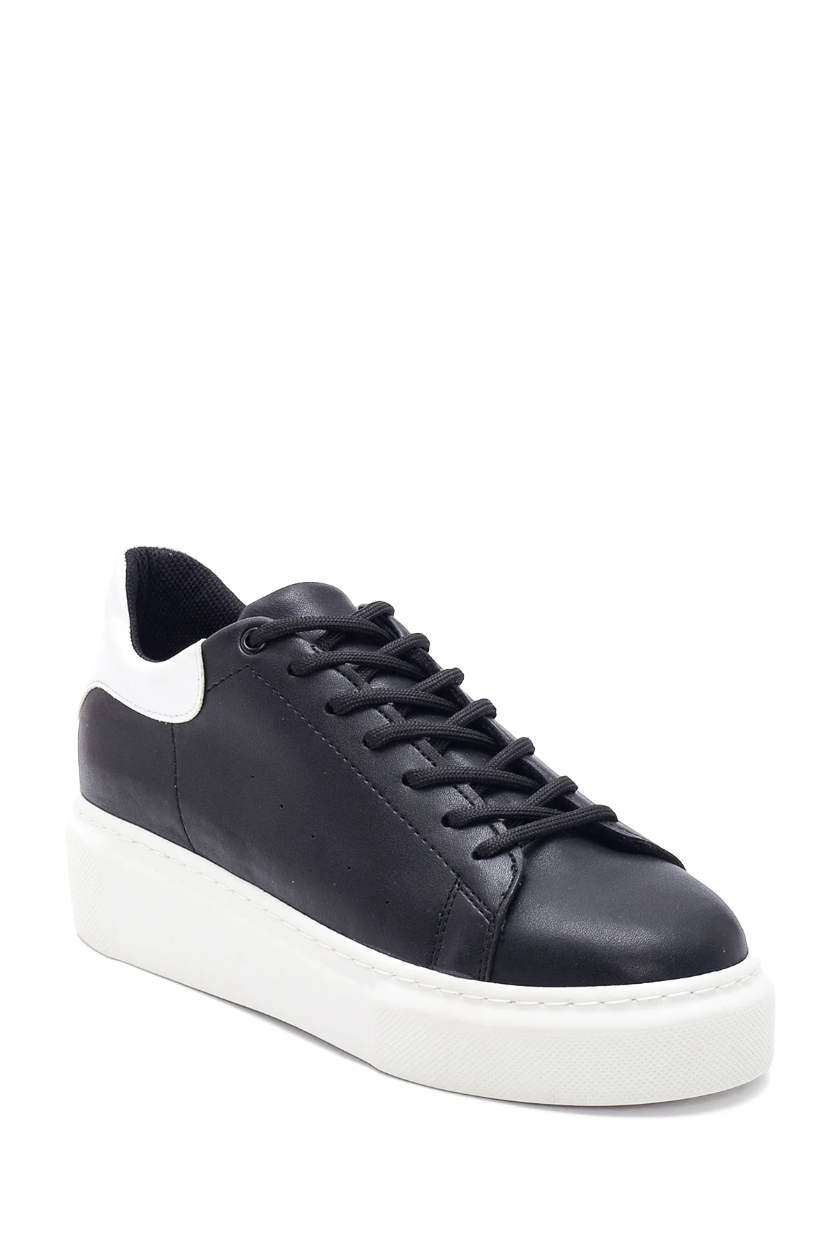 Kadın Siyah Kalın Tabanlı Sneaker - Image 3