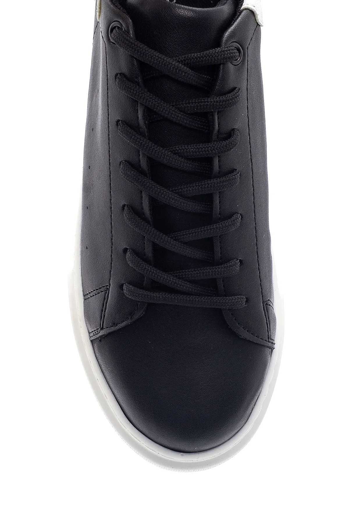 Kadın Siyah Kalın Tabanlı Sneaker - Image 6