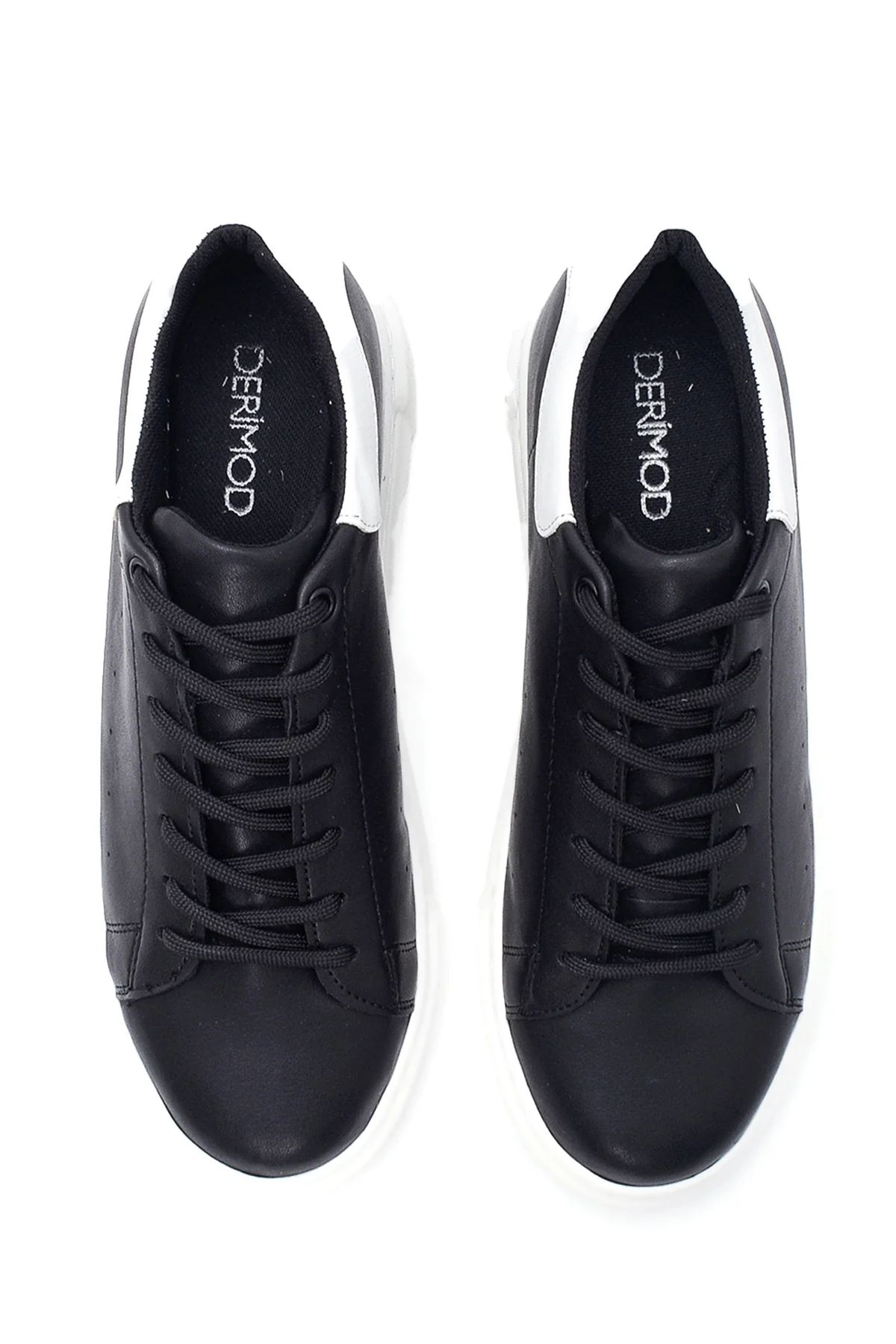 Kadın Siyah Kalın Tabanlı Sneaker - Image 7