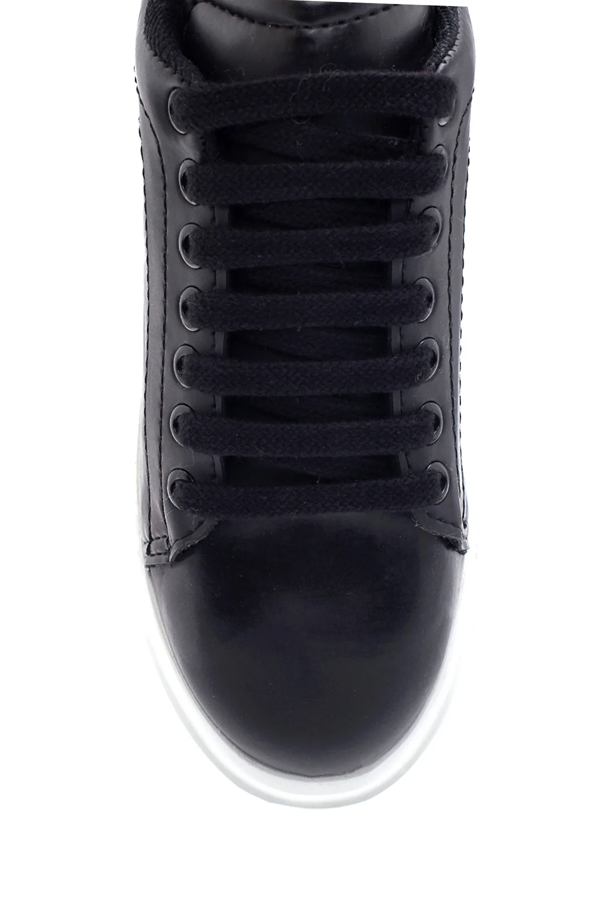 Kadın Siyah Kalın Tabanlı Sneaker - Image 6