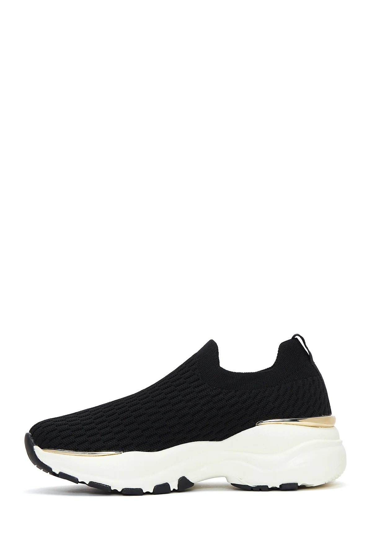 Kadın Siyah Kalın Tabanlı Sneaker - Image 2