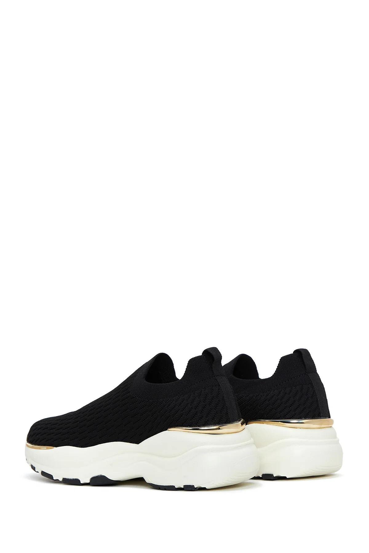 Kadın Siyah Kalın Tabanlı Sneaker - Image 5
