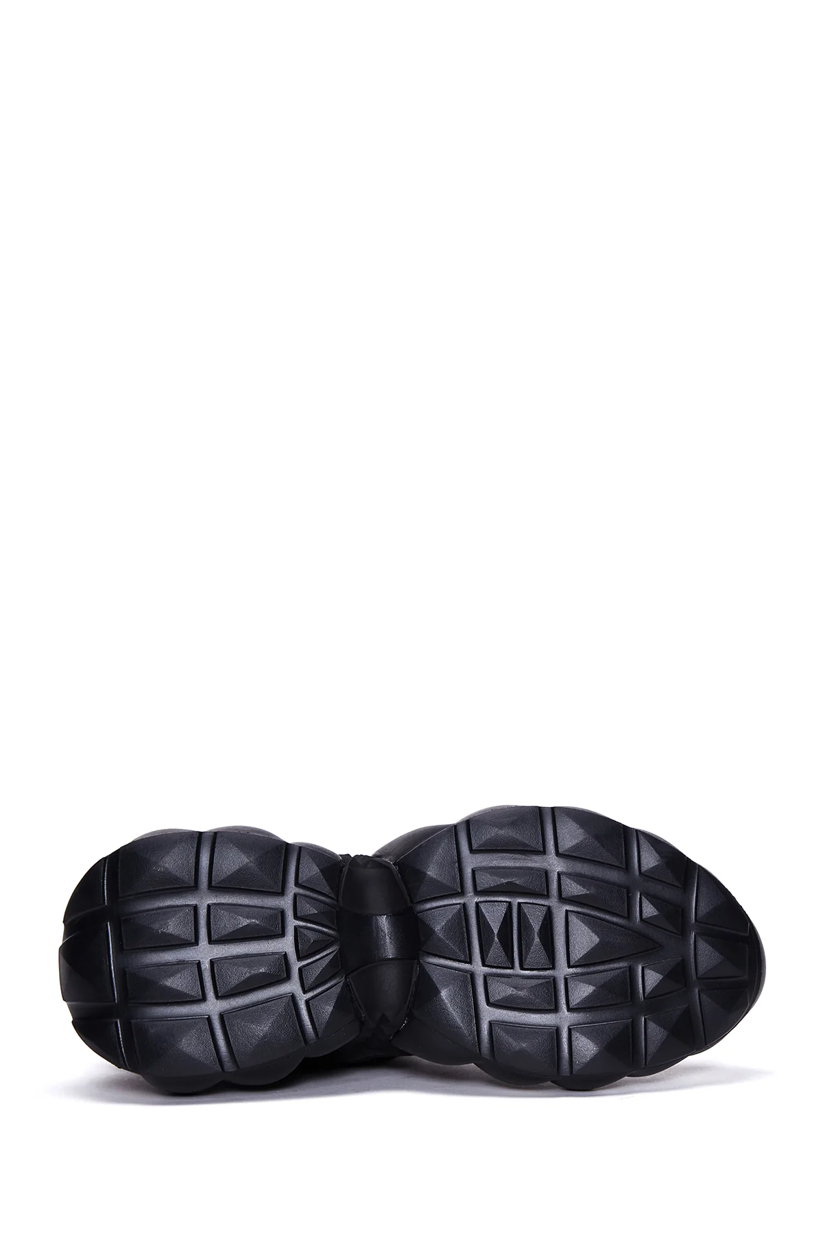 Kadın Siyah Kalın Tabanlı Sneaker - Image 4