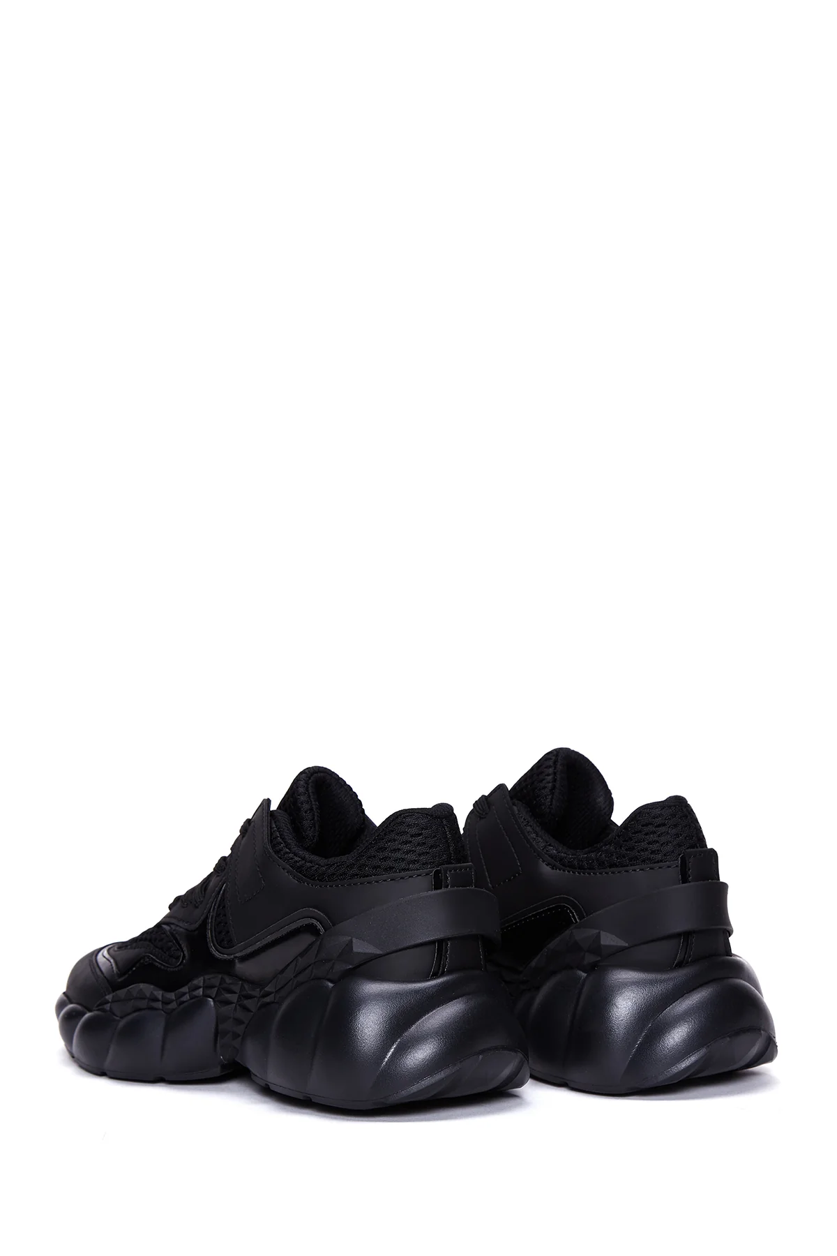 Kadın Siyah Kalın Tabanlı Sneaker - Image 5