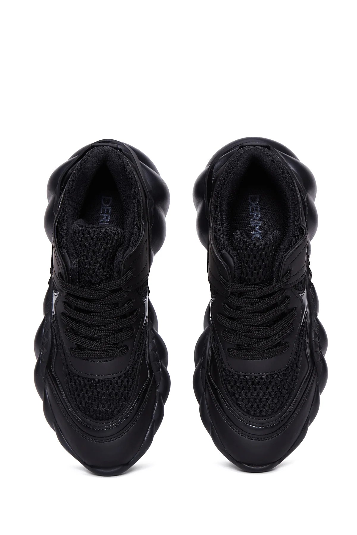 Kadın Siyah Kalın Tabanlı Sneaker - Image 6