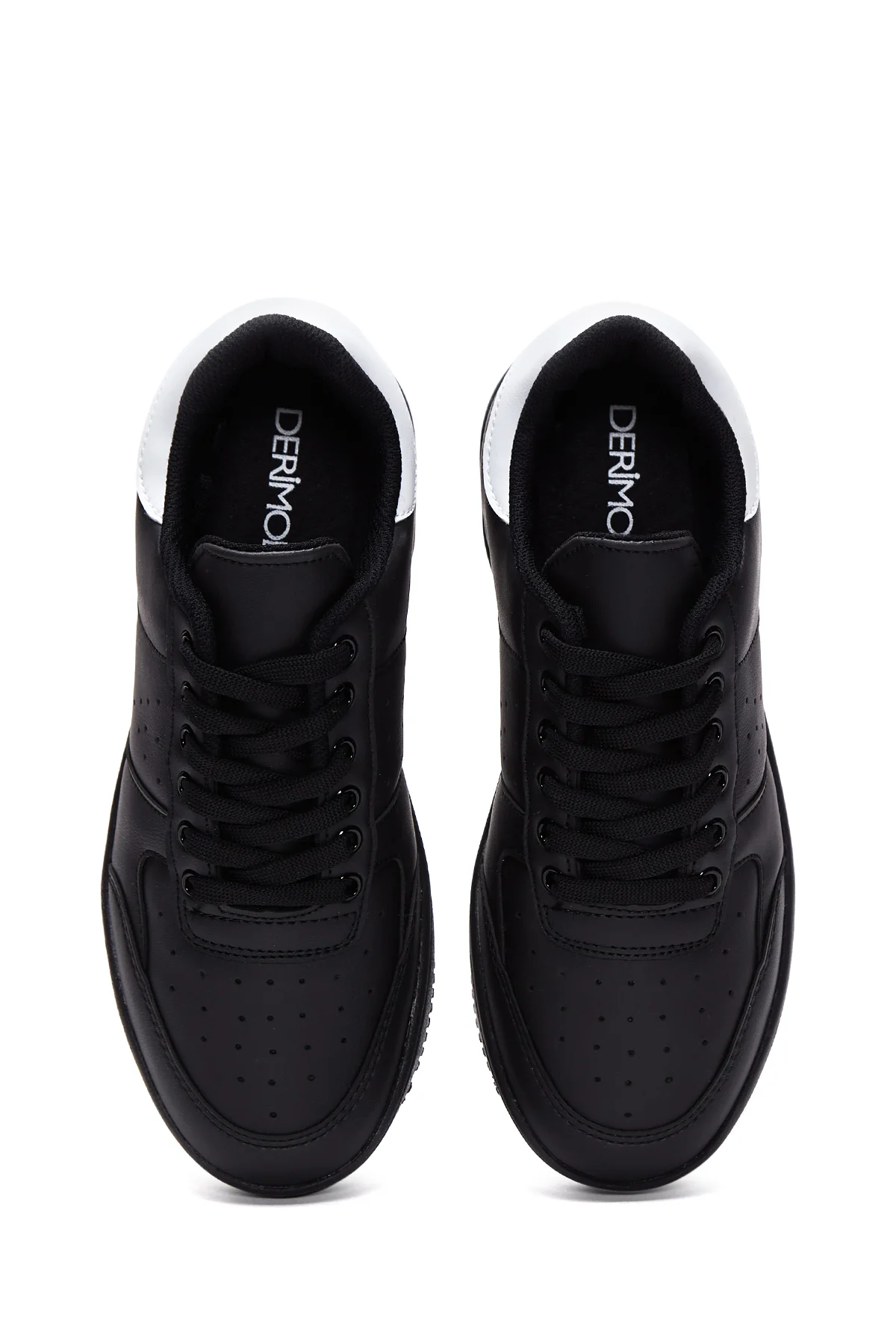 Kadın Siyah Kalın Tabanlı Sneaker - Image 6