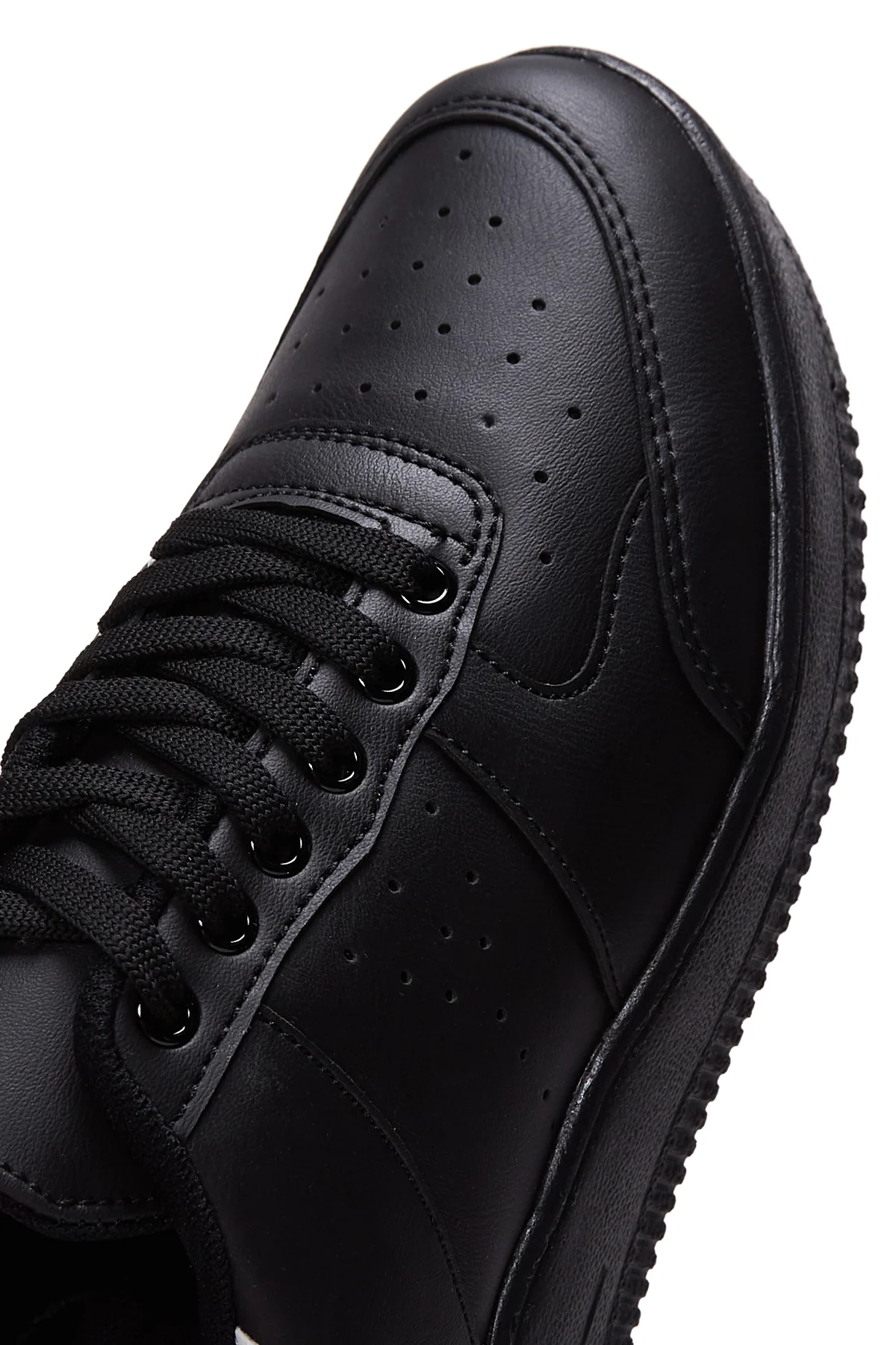Kadın Siyah Kalın Tabanlı Sneaker - Image 7