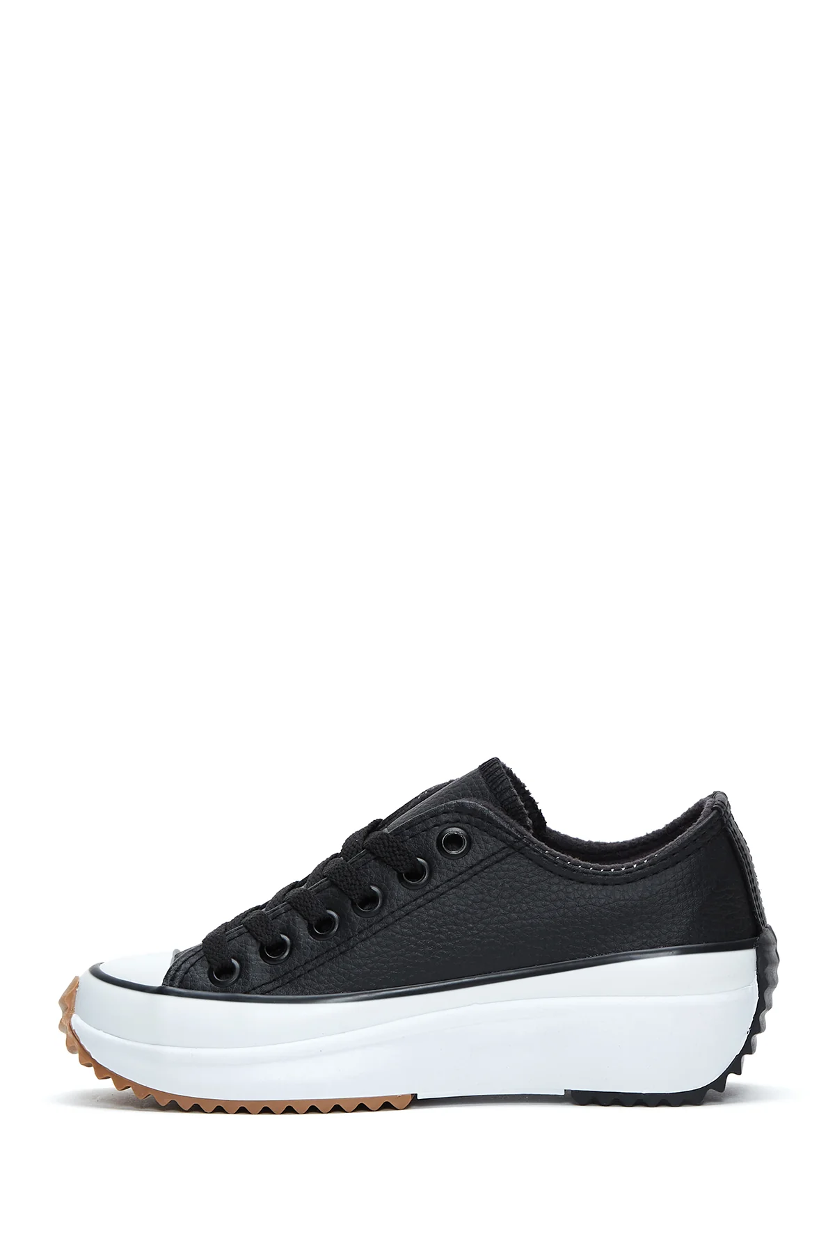 Kadın Siyah Kalın Tabanlı Sneaker - Image 2