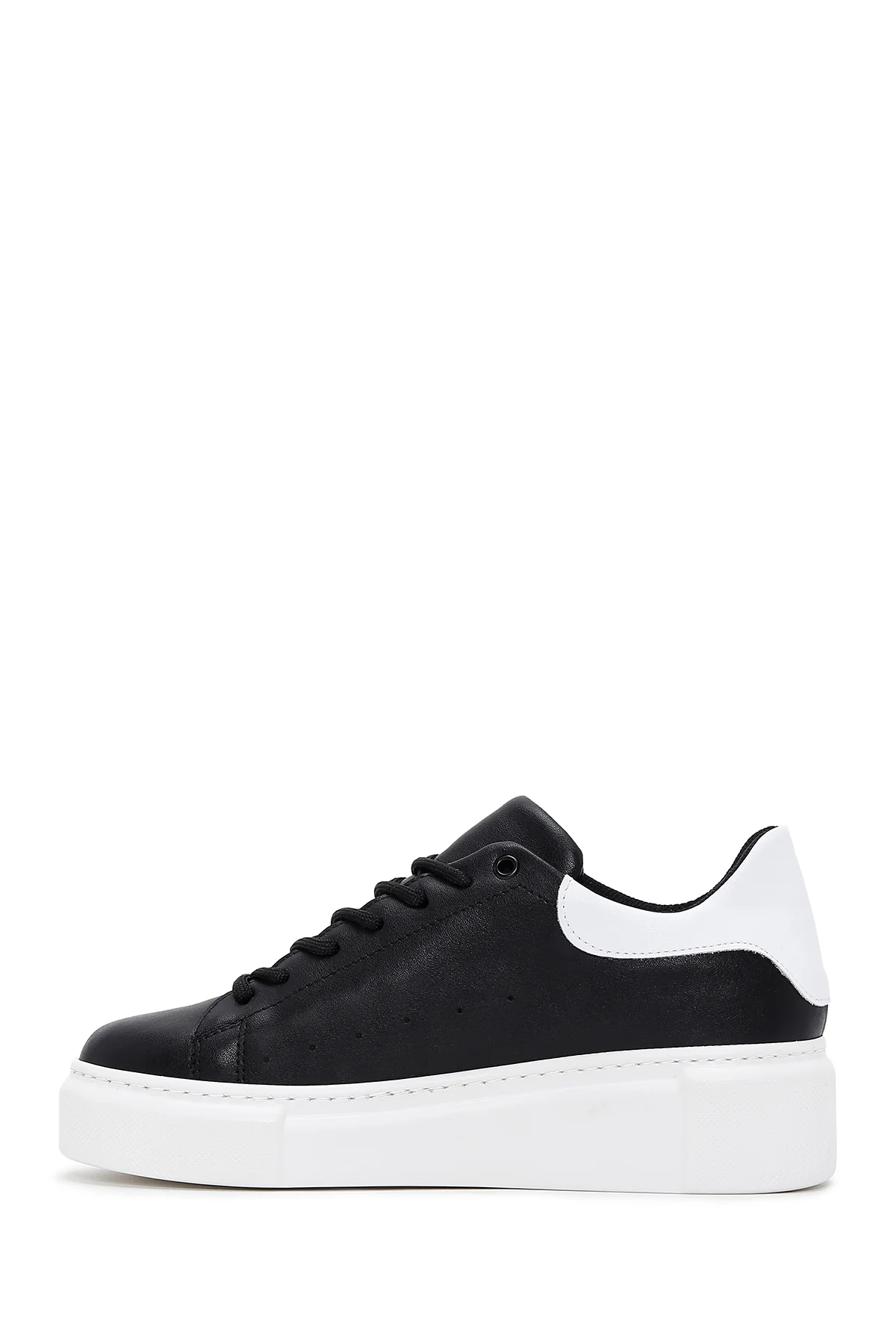Kadın Siyah Kalın Tabanlı Sneaker - Image 2