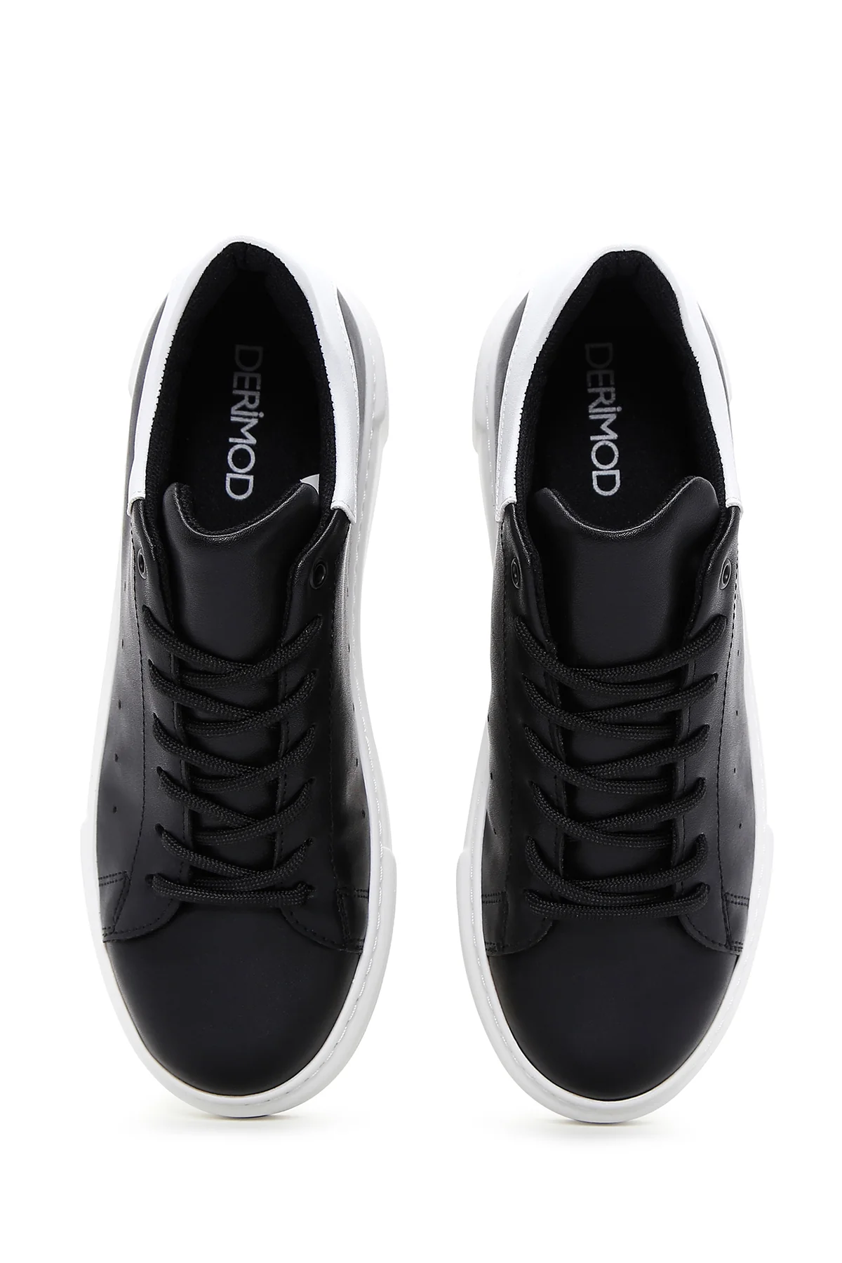 Kadın Siyah Kalın Tabanlı Sneaker - Image 6