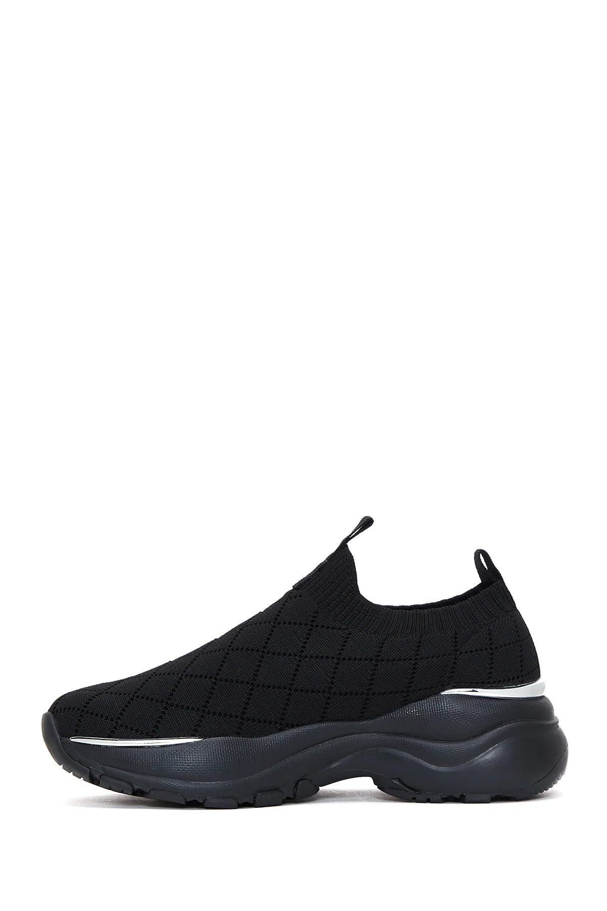 Kadın Siyah Kalın Tabanlı Sneaker - Image 2