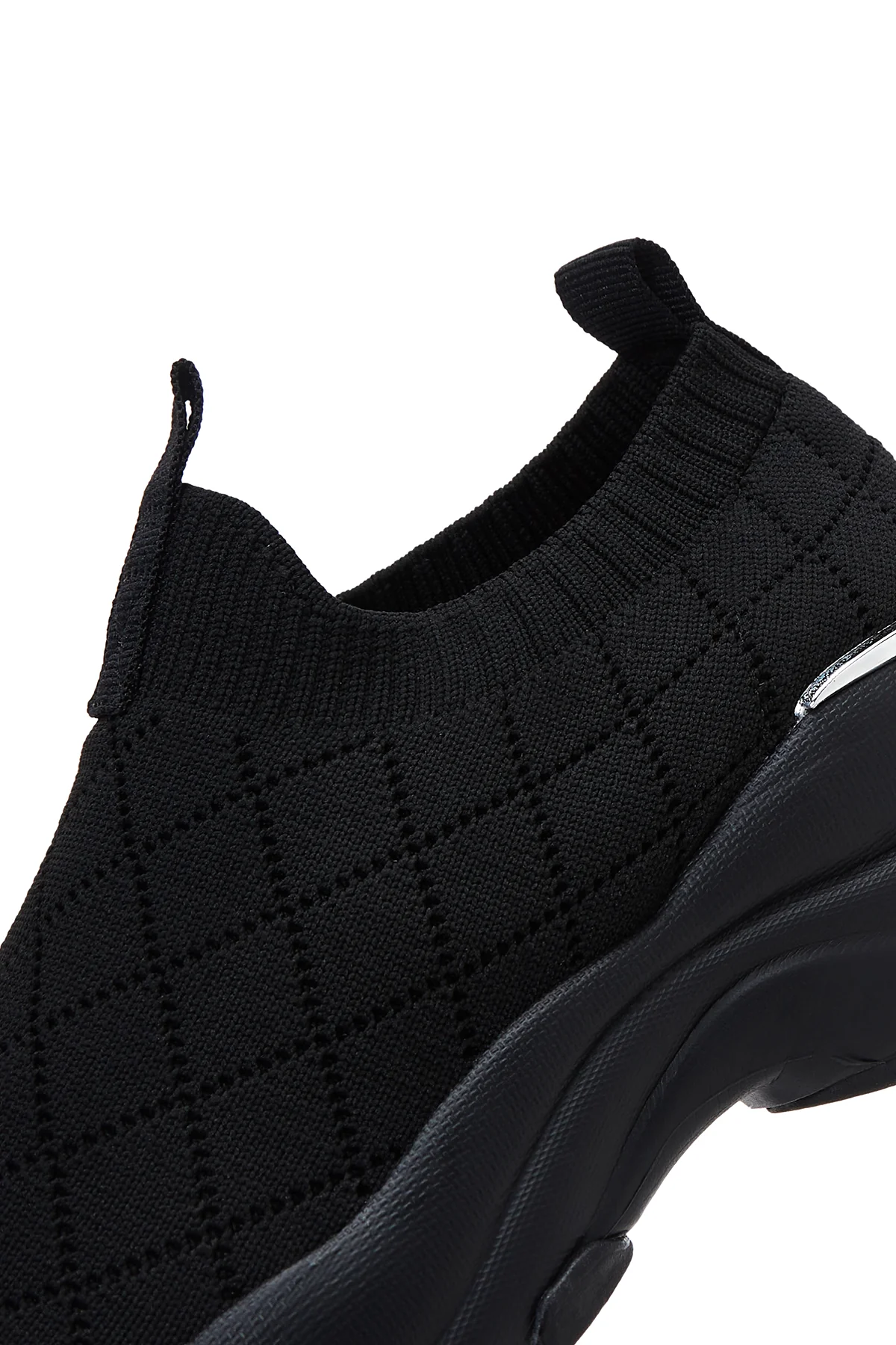 Kadın Siyah Kalın Tabanlı Sneaker - Image 9